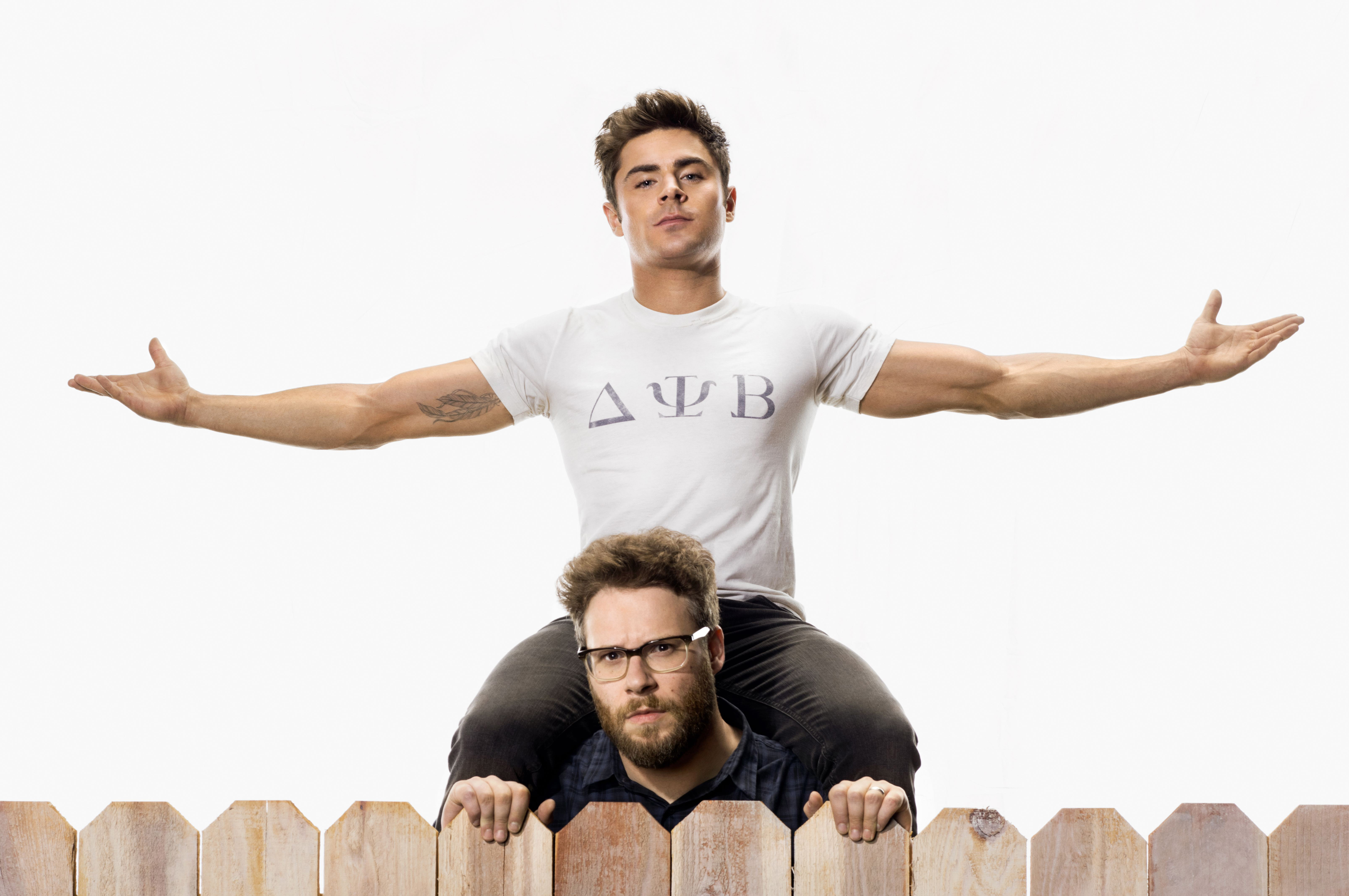 6430x4280 Wallpaper Seth Rogen, Zac Efron, Neighbors 2: Sorority Rising, 4K, Desktop