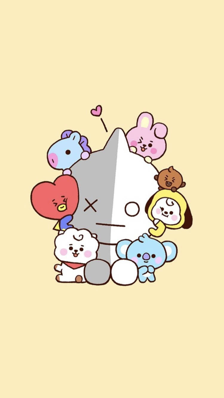 750x1340 Cute Bt21 Wallpaper, Phone