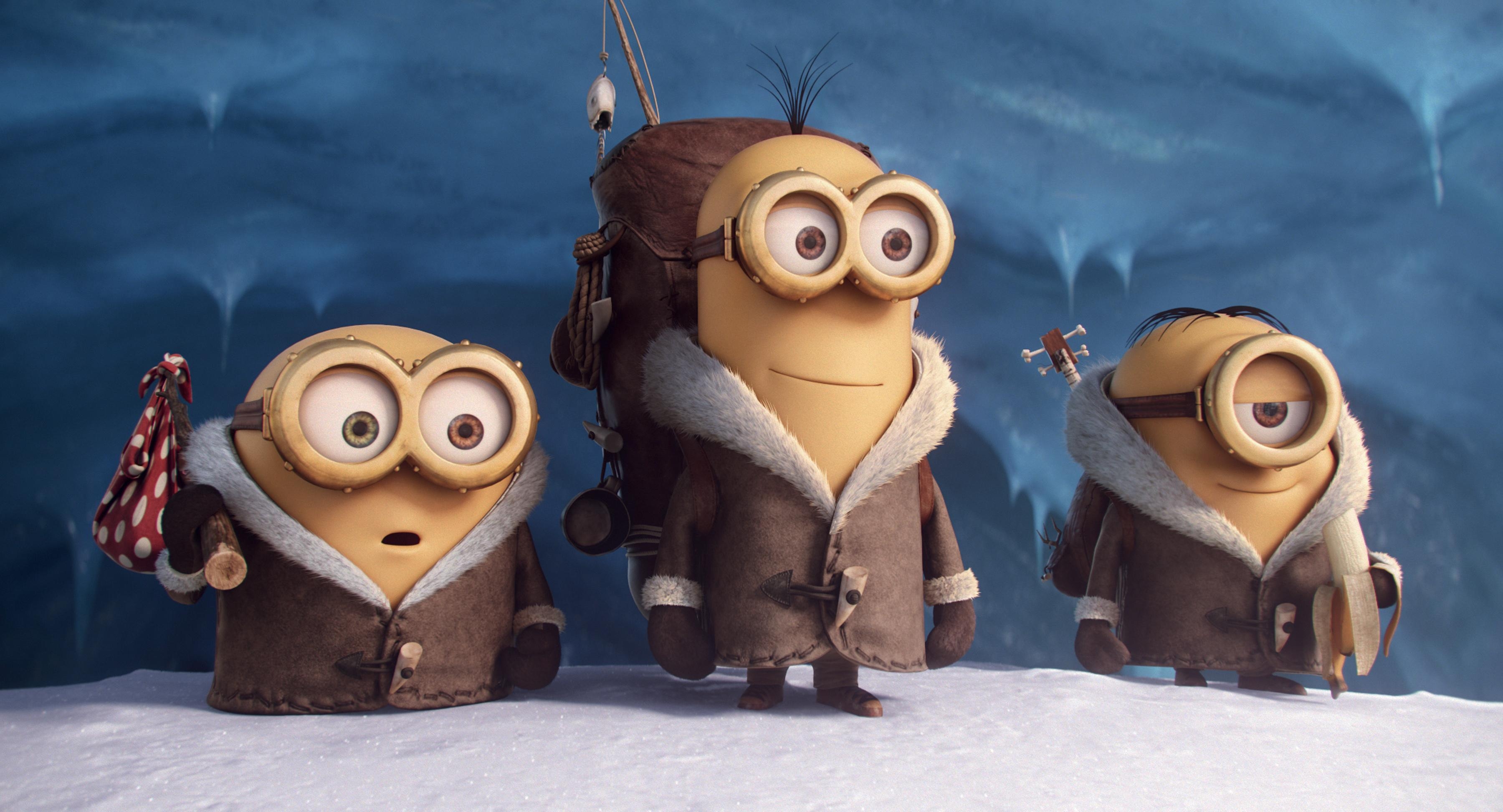 3600x1950 Wallpaper Minions, Kevin, Stuart, Bob, Animation, 4K, Movies, Desktop