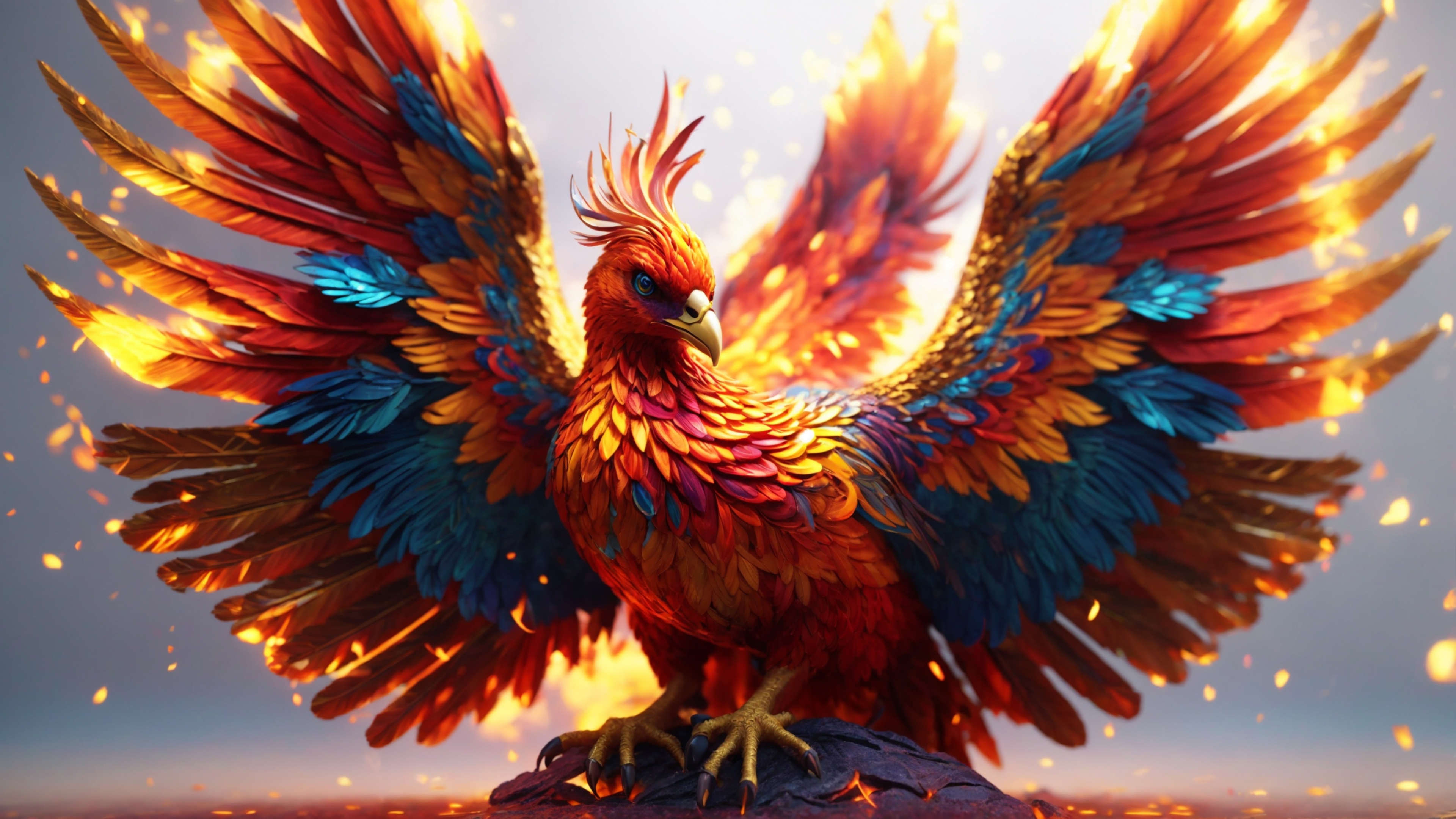 3840x2160 4K Fantasy Phoenix Wallpaper and Background Image, Desktop