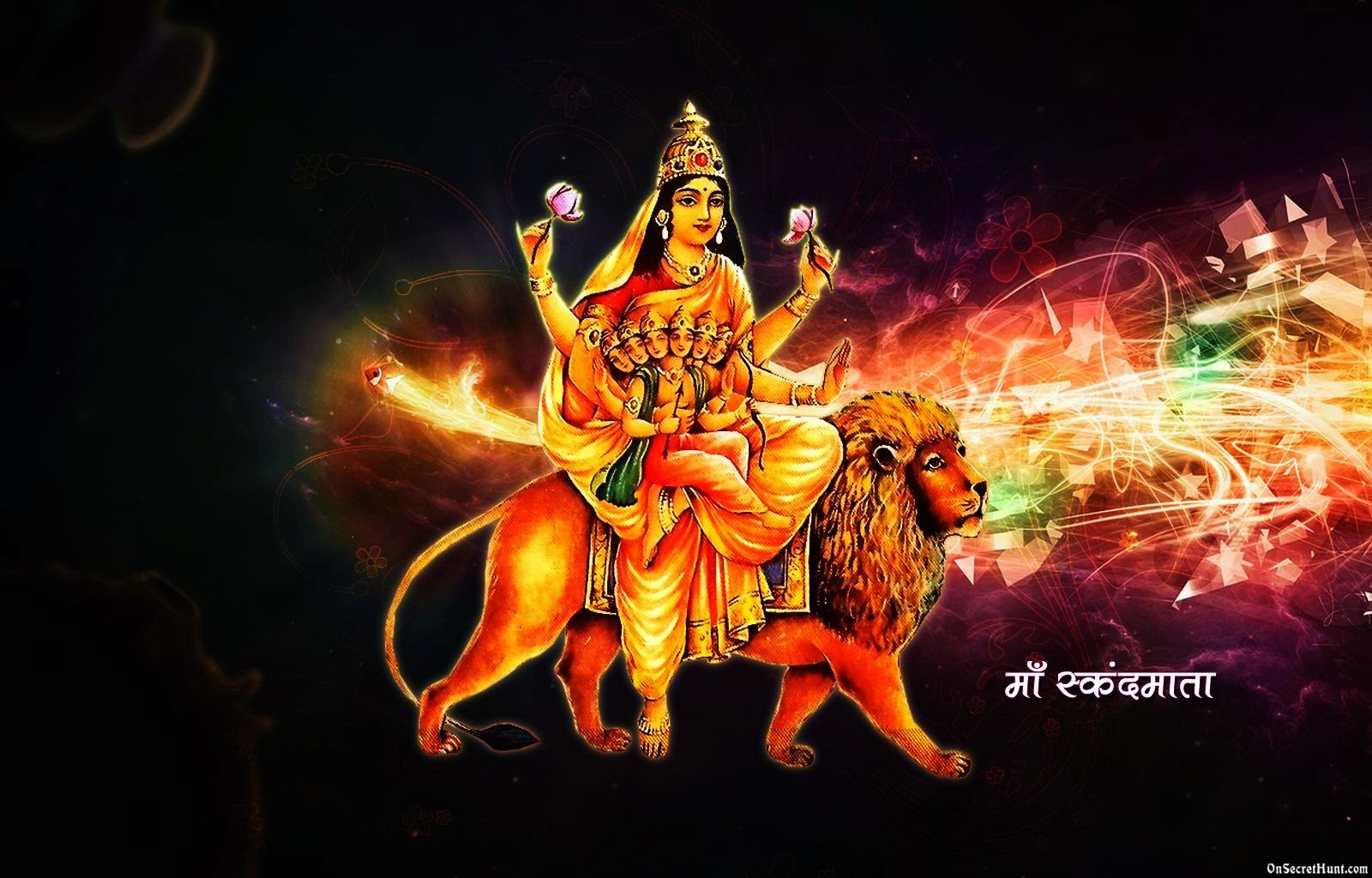 1600x1030 Yatraklick: Navaratri Day 5. Mata Skandmata, Desktop