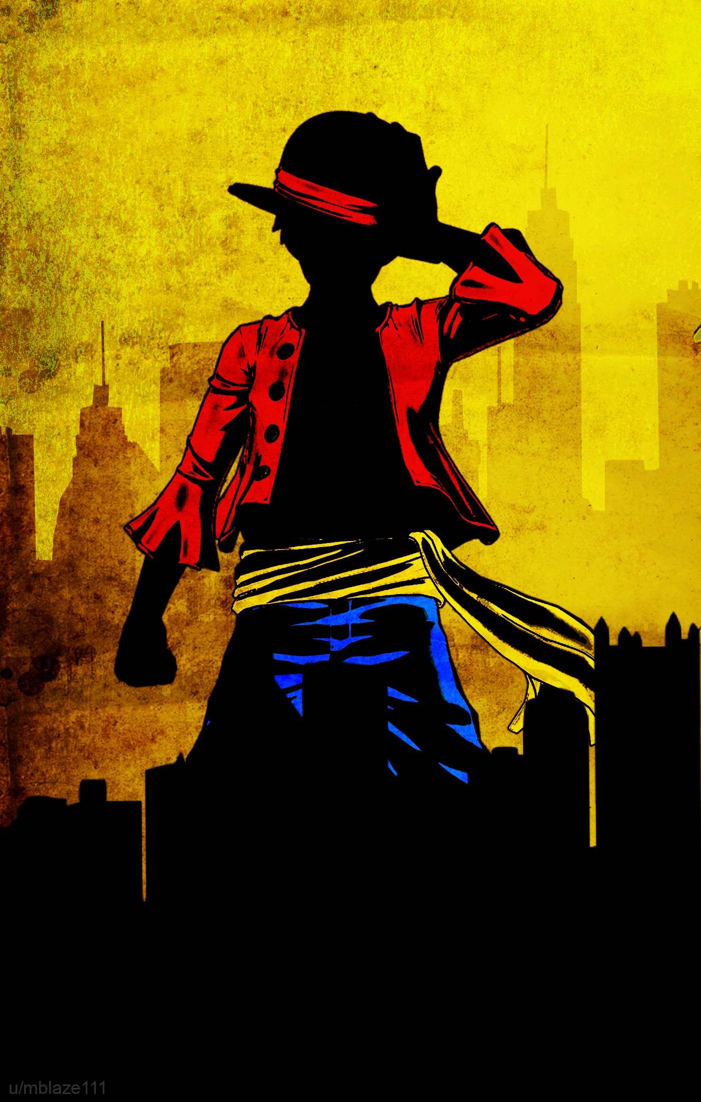 1400x2200 Made a Luffy Wallpaper. Hope you guys like it. Planning to make Zoro next!, Phone