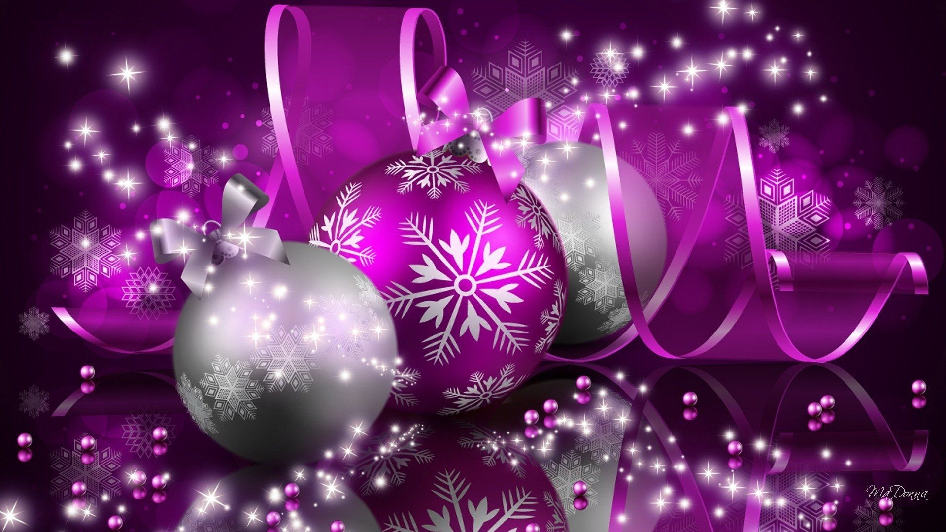 1920x1080 Purple Christmas Wallpaper Free Purple Christmas Background, Desktop