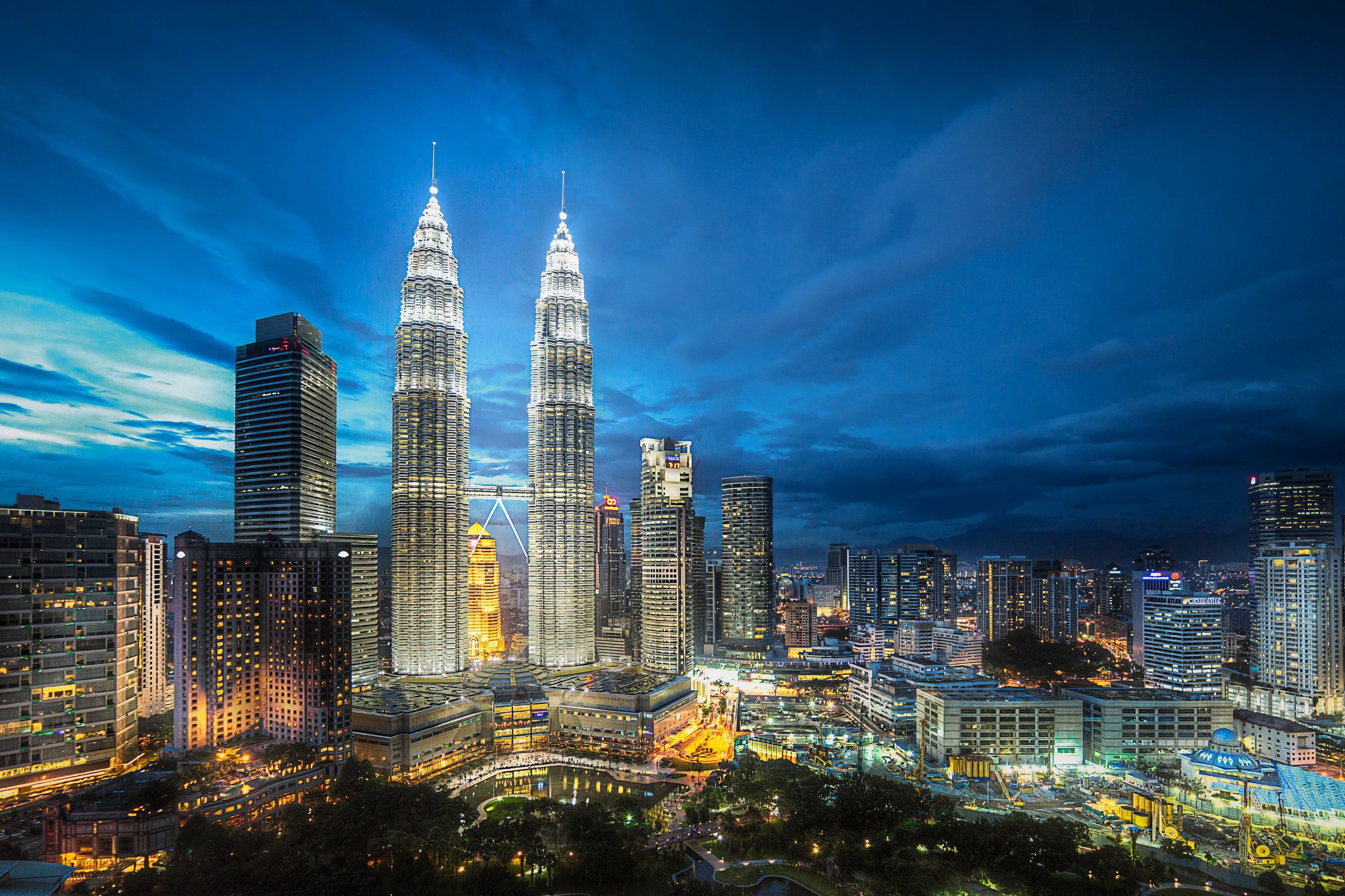 3000x2000 City Kuala Lumpur Malaysia night summer wallpaperx1280, Desktop