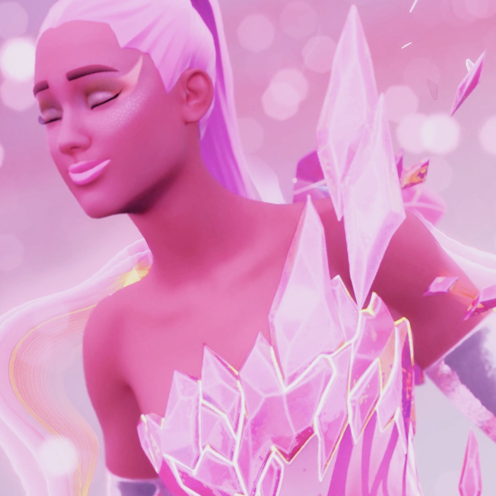 1690x1690 Rosy Rift Goddess Ariana Fortnite wallpaper, Phone