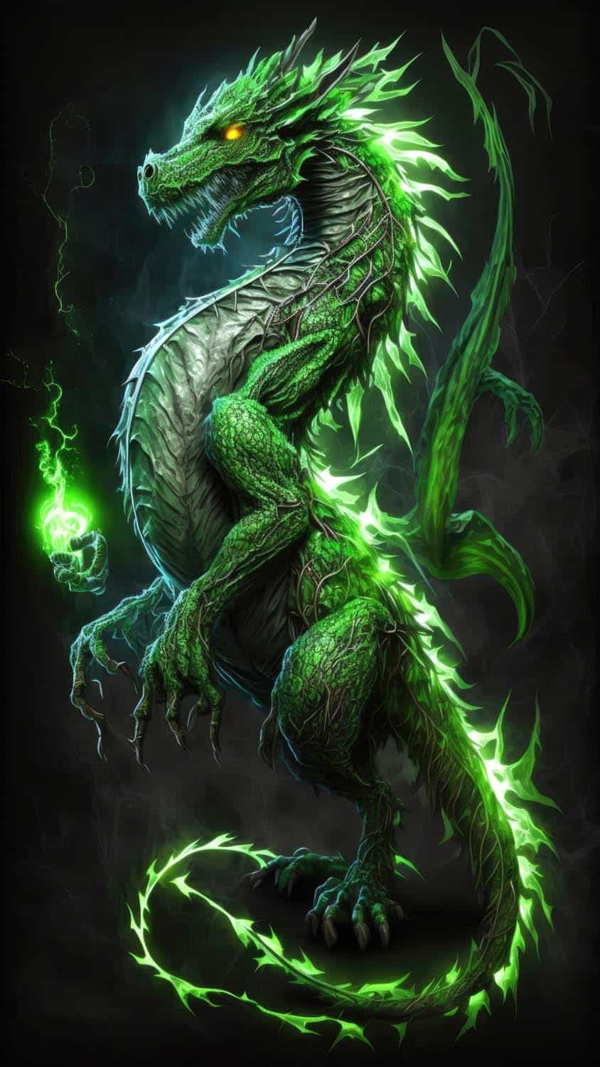 850x1500 Green Dragon IPhone Wallpaper HD Wallpaper, iPhone Wallpaper, Phone