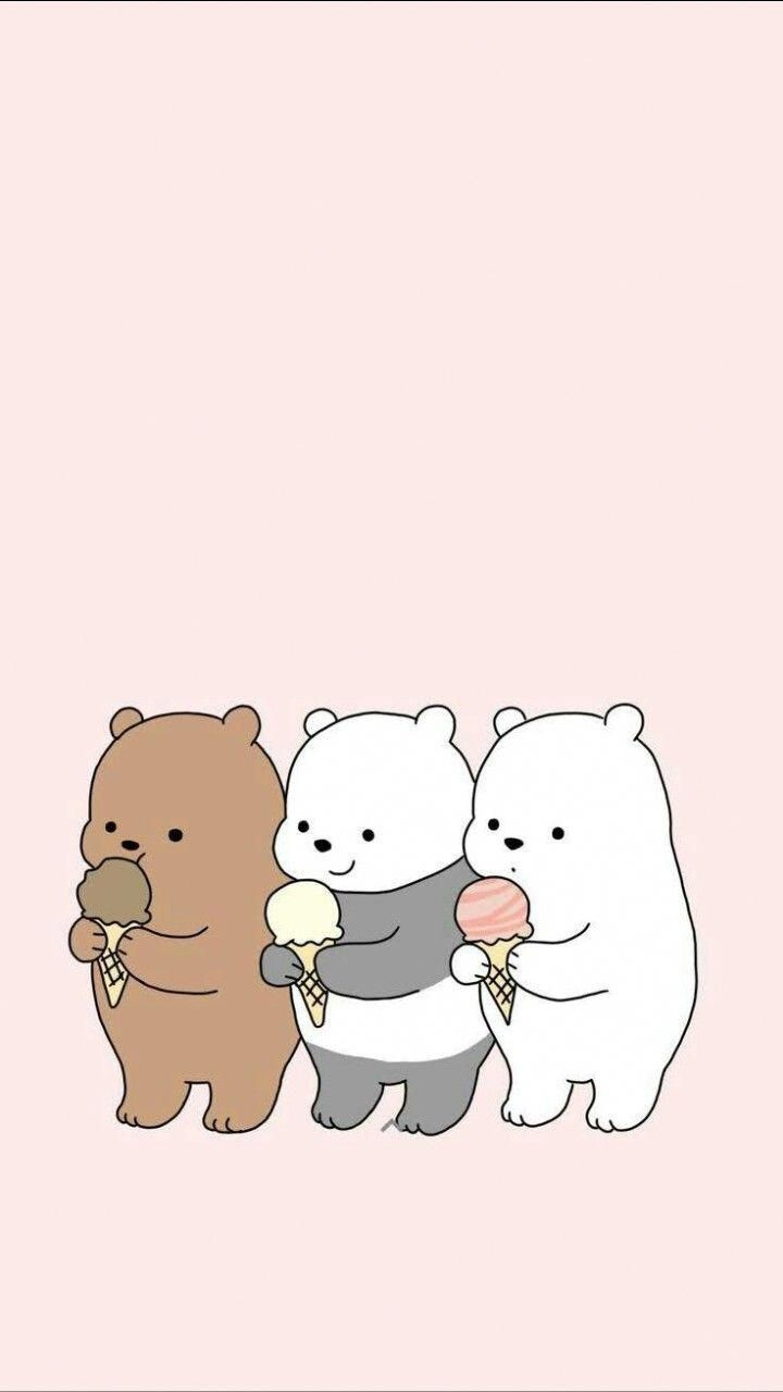 720x1280 Ig: #kawaii #wallpaper #pastel #feed #cute #panda #polar #pardo #urso #kawaiicra. Cute cartoon wallpaper, We bare bears wallpaper, Bear wallpaper, Phone