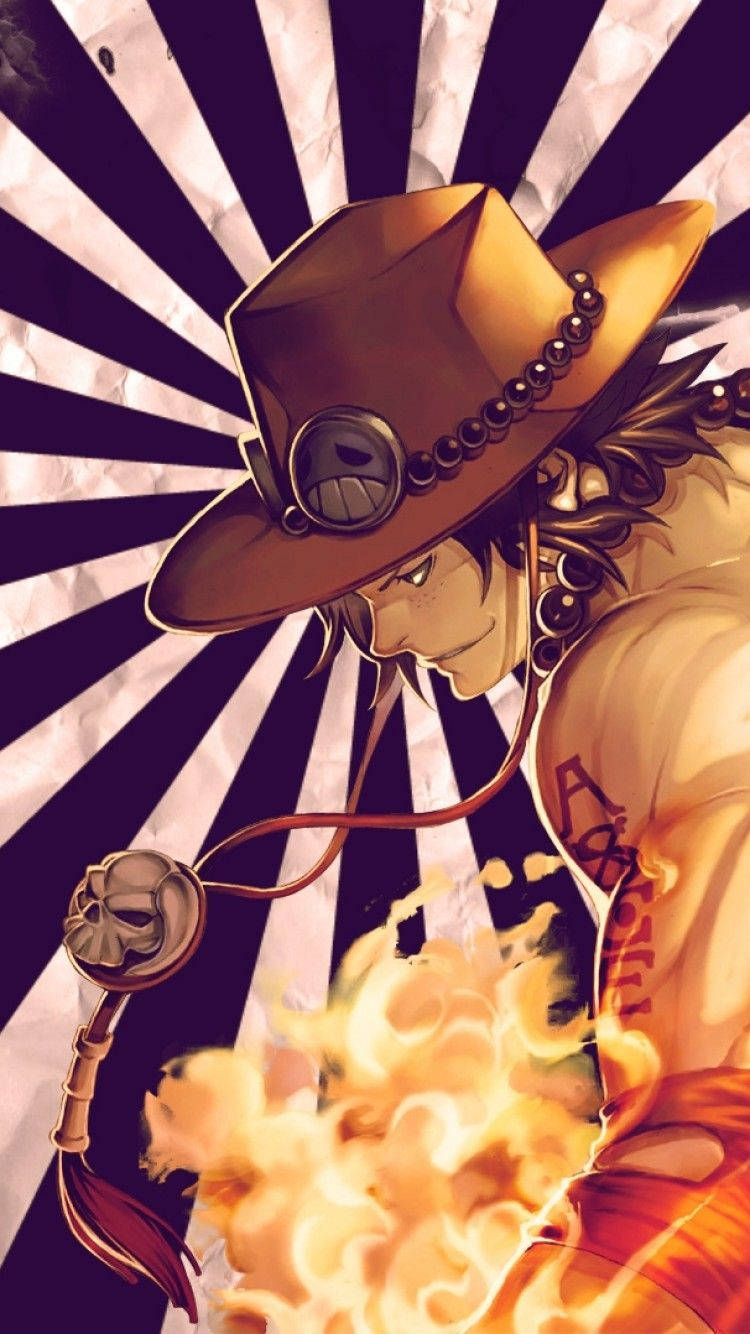 750x1340 Download One Piece Ace Anime Character Wallpaper, Phone