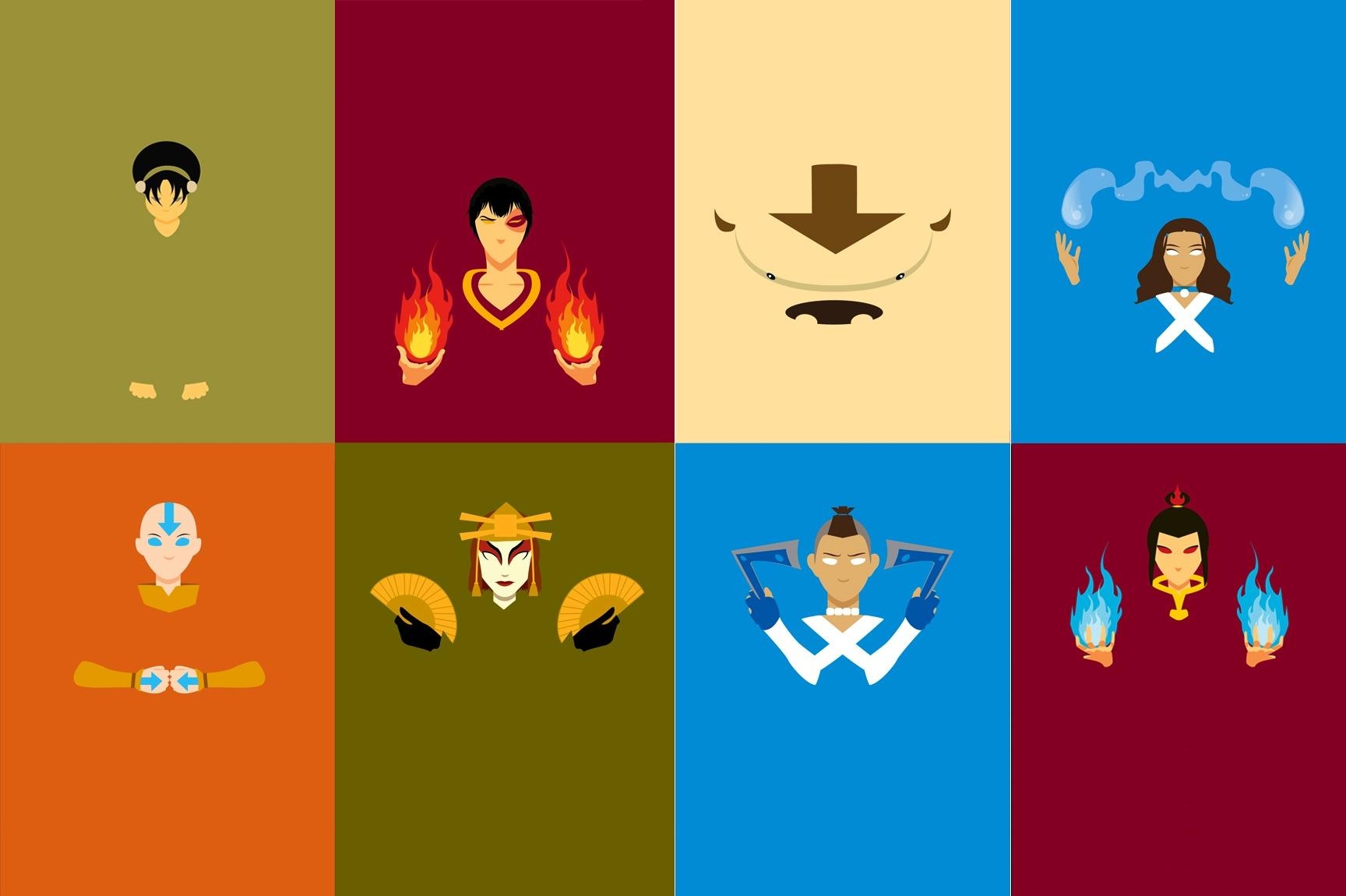 1730x1150 No Spoilers Cool phone wallpaper featuring the Gaang + Azula, Desktop