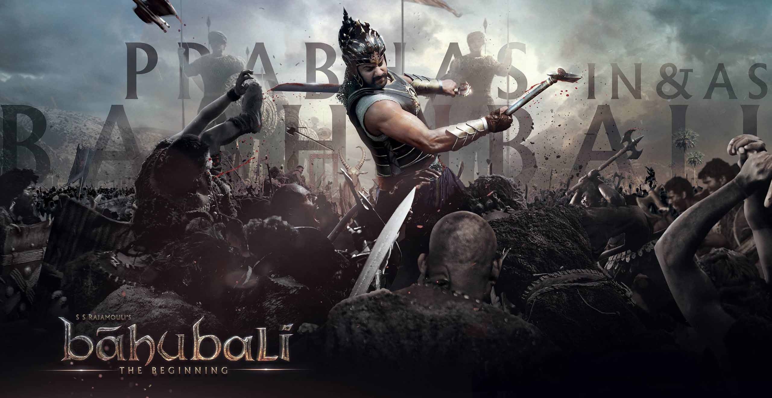 2560x1320 Prabhas fight with kalakeya bahubali movie photo, Desktop