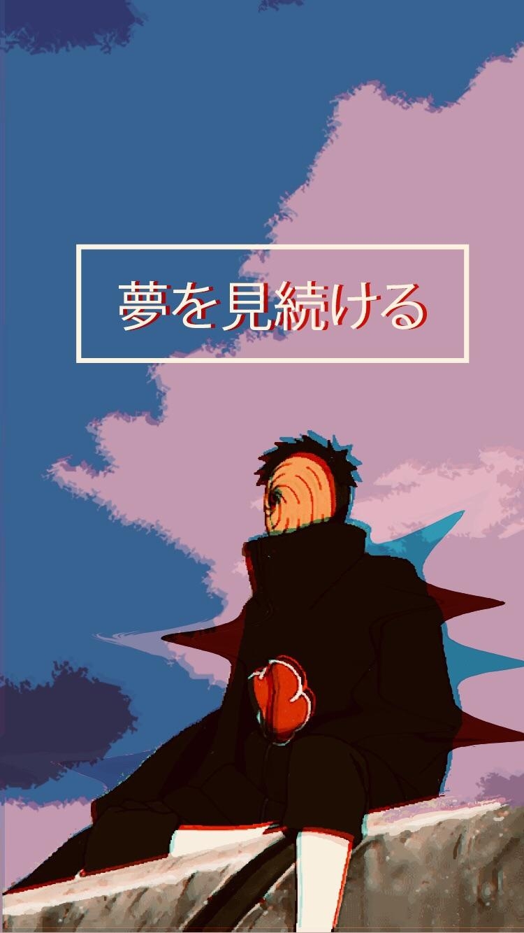 750x1340 Naruto Vaporwave Wallpaper, Phone