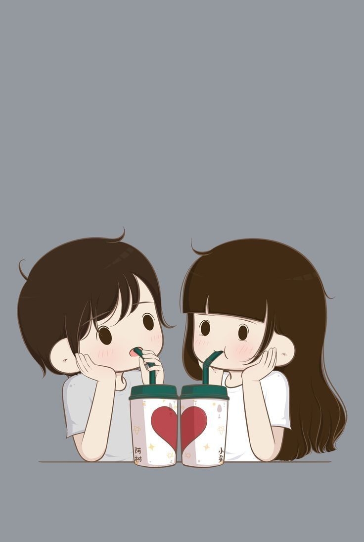 740x1100 Cute Couple Cartoon Wallpaper Free Cute Couple Cartoon Background, Phone