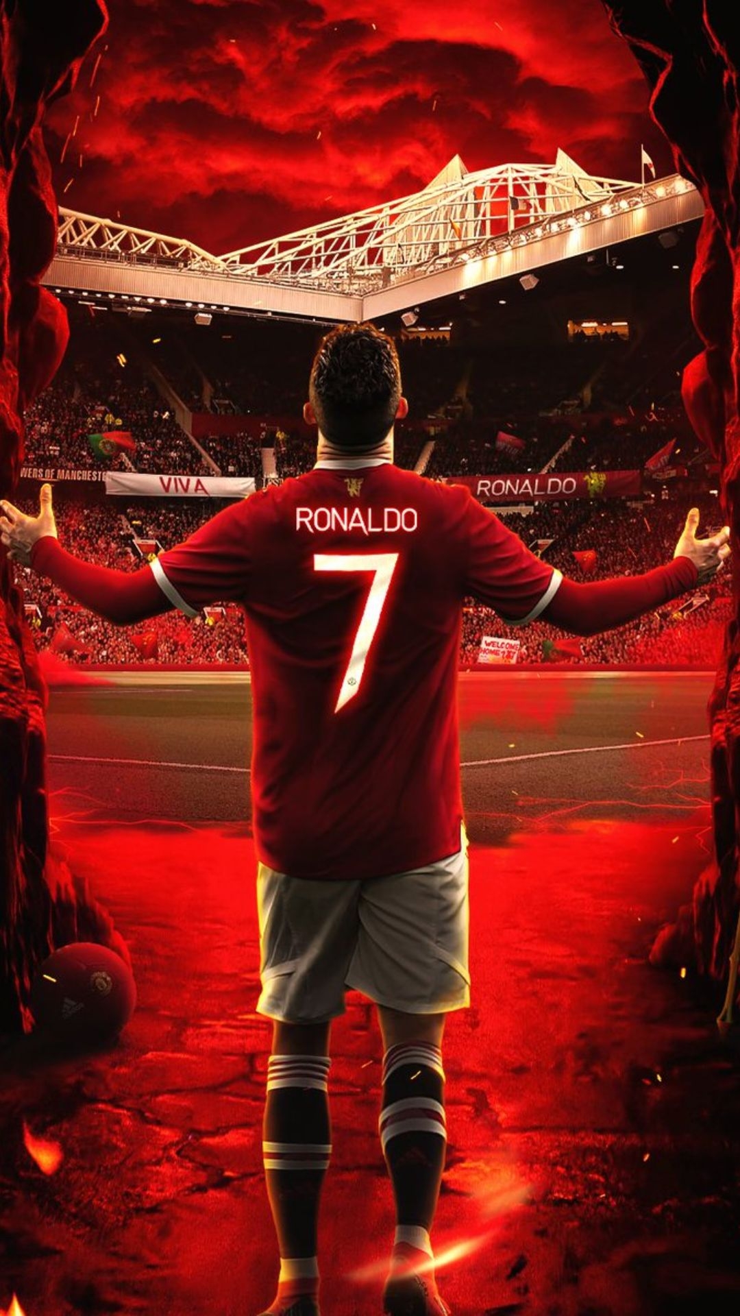 1080x1920 Cristiano Ronaldo Manchester United Mobile Wallpaper Ronaldo Manchester United Mobile Wallpaper, Phone