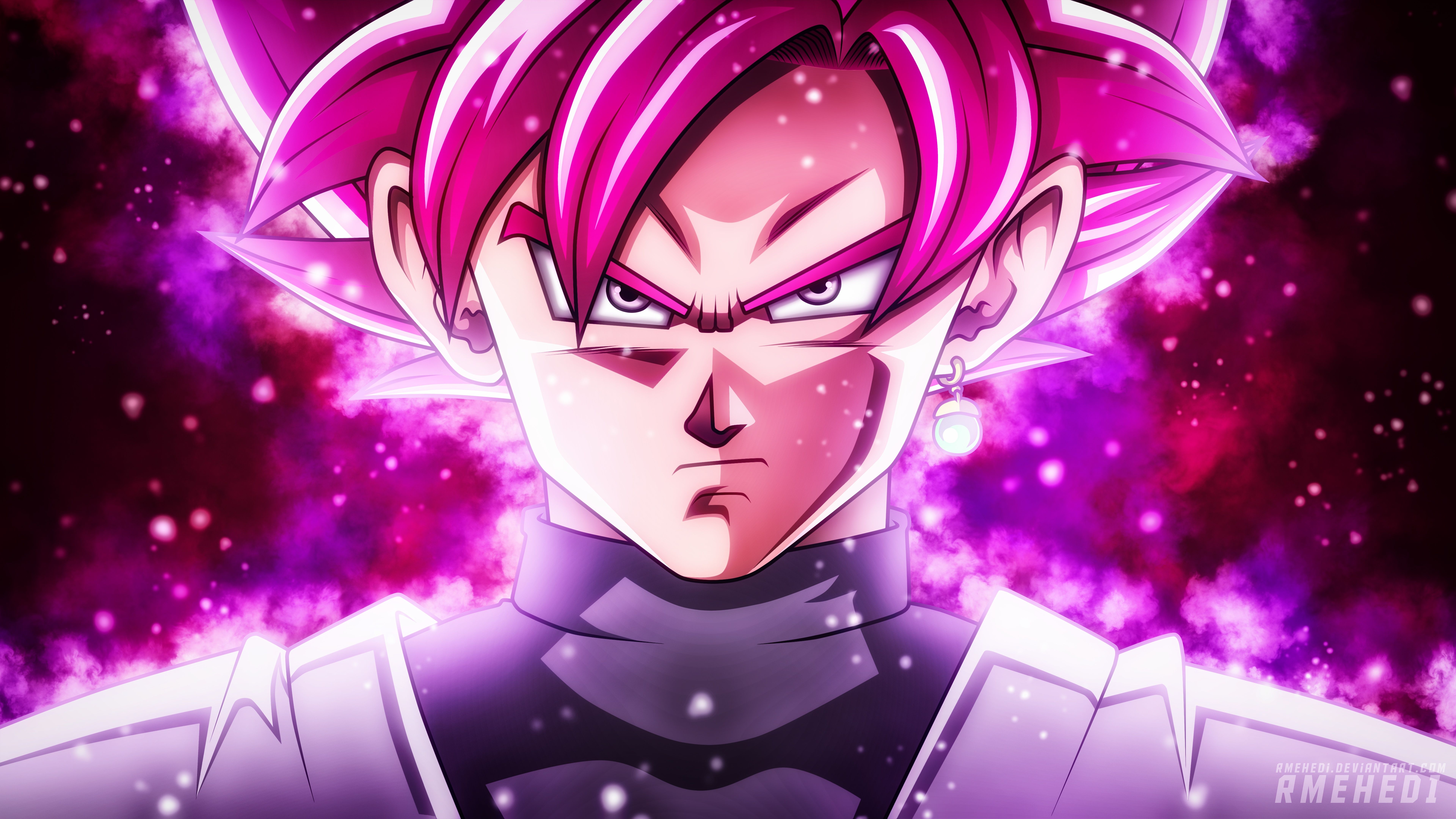 7680x4320 Goku Black Super Saiyan Rose Dragon Ball Super 8K, Desktop