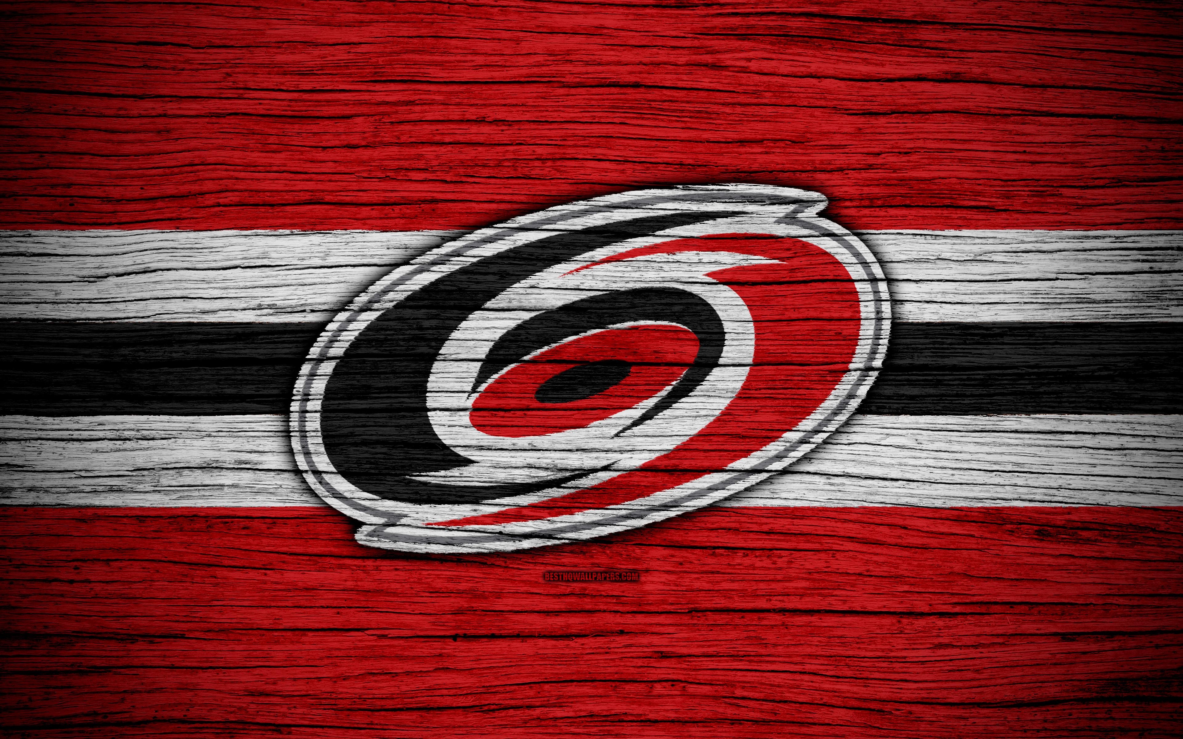 3840x2400 Download wallpaper Carolina Hurricanes, 4k, NHL, hockey club, Desktop