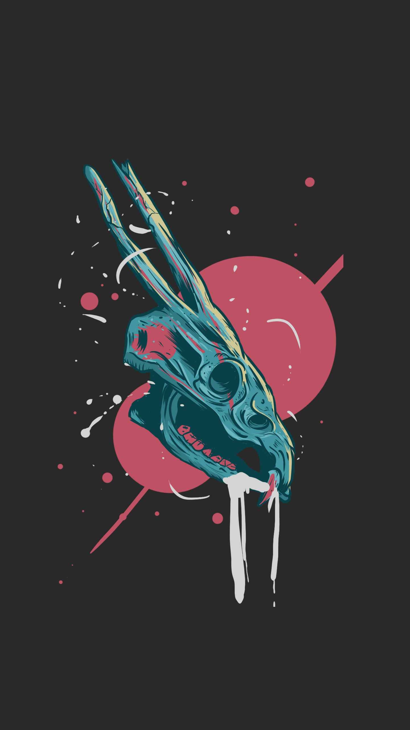 1440x2560 Dinosaur Skull iPhone Wallpaper, Phone