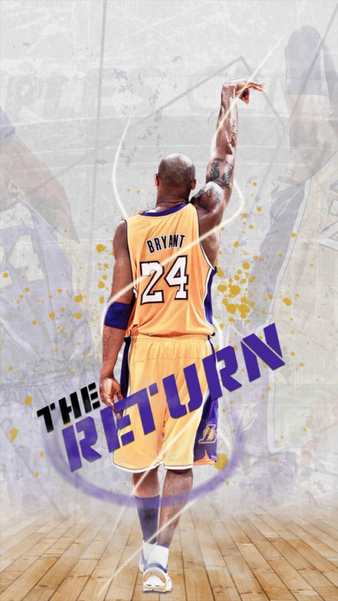 1080x1920 Bryant Kobe NBA Sports Super Star iPhone 8 Wallpaper Free Download, Phone