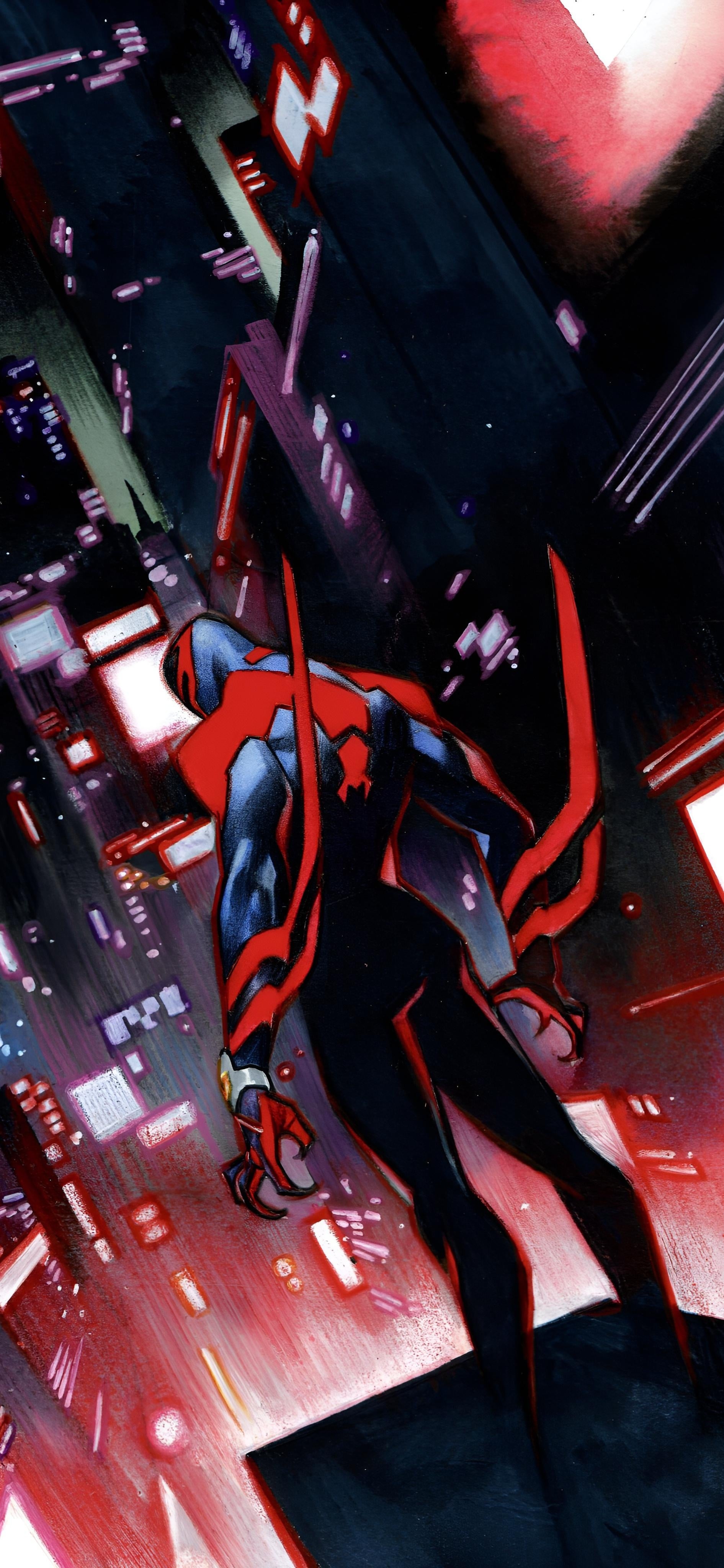 1900x4100 Spider Man Across The Spiderverse, Spider Man 2099 Wallpaper (by Dike Ruan) [], Phone