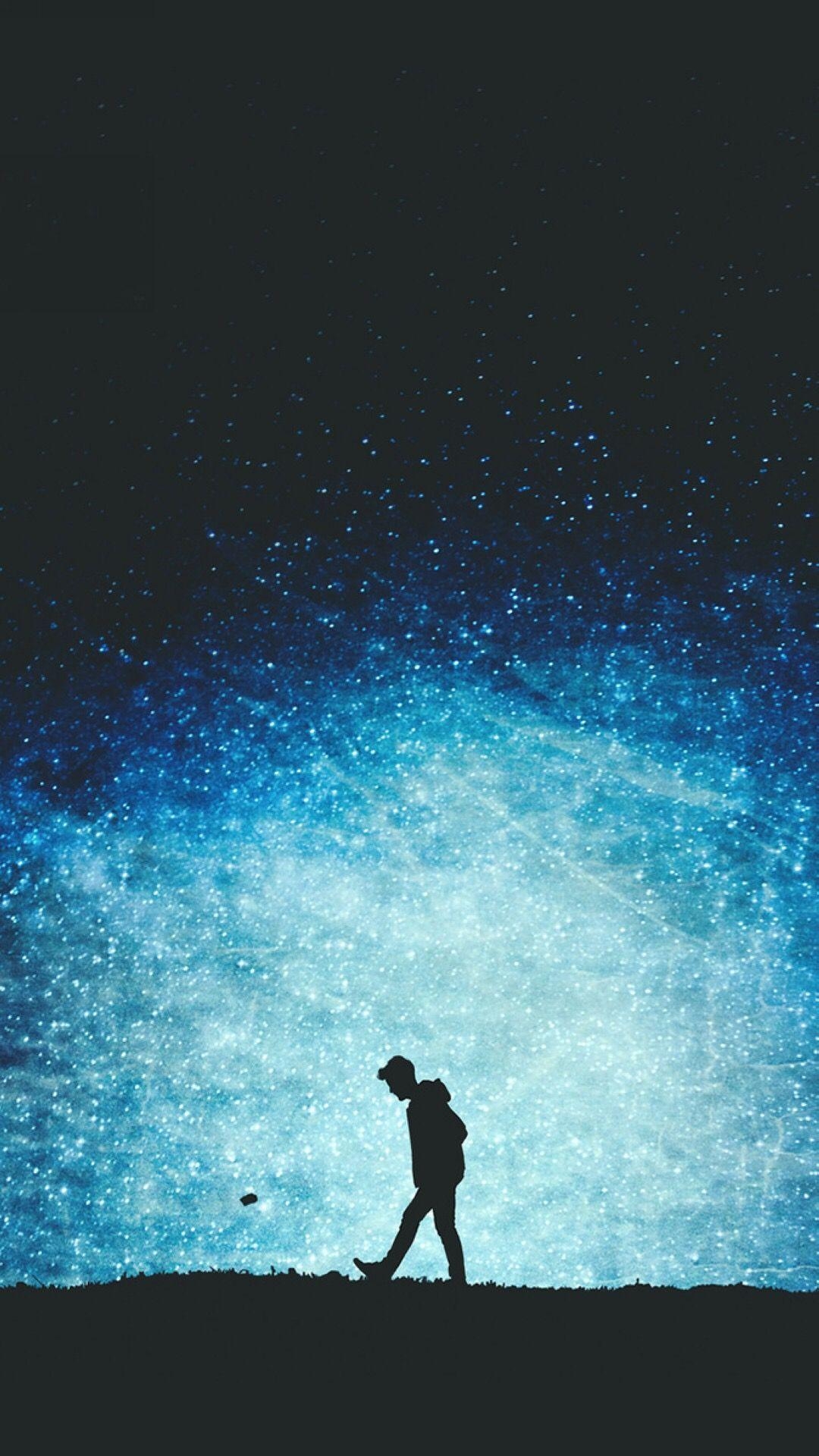 1080x1920 The Nightwalker Worlds. Alone boy wallpaper, Artistic, Phone