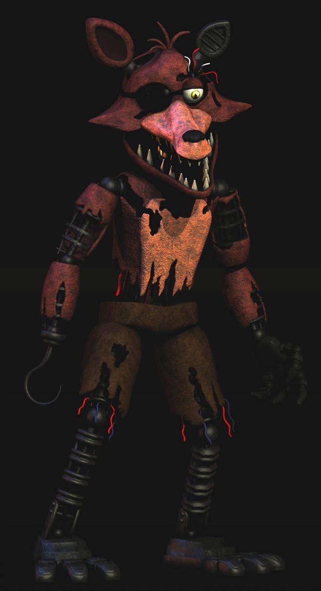 660x1220 Withered Foxy V2 Full body render [FNaF Blender] by TRAWERT. Fnaf foxy, Fnaf characters, Fnaf drawings, Phone