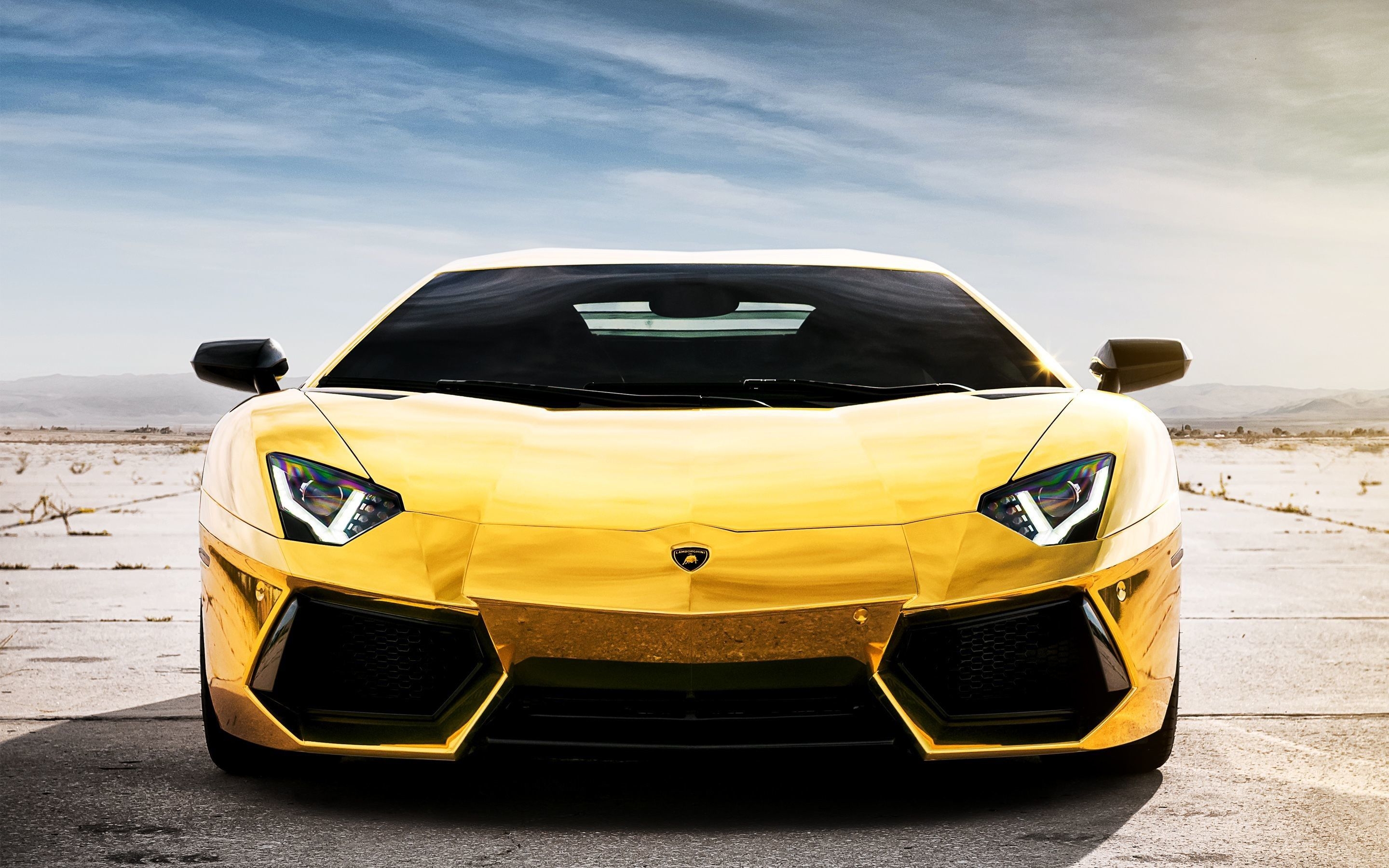 2880x1800 Cool Gold Cars Lamborghini Wallpaper, Desktop