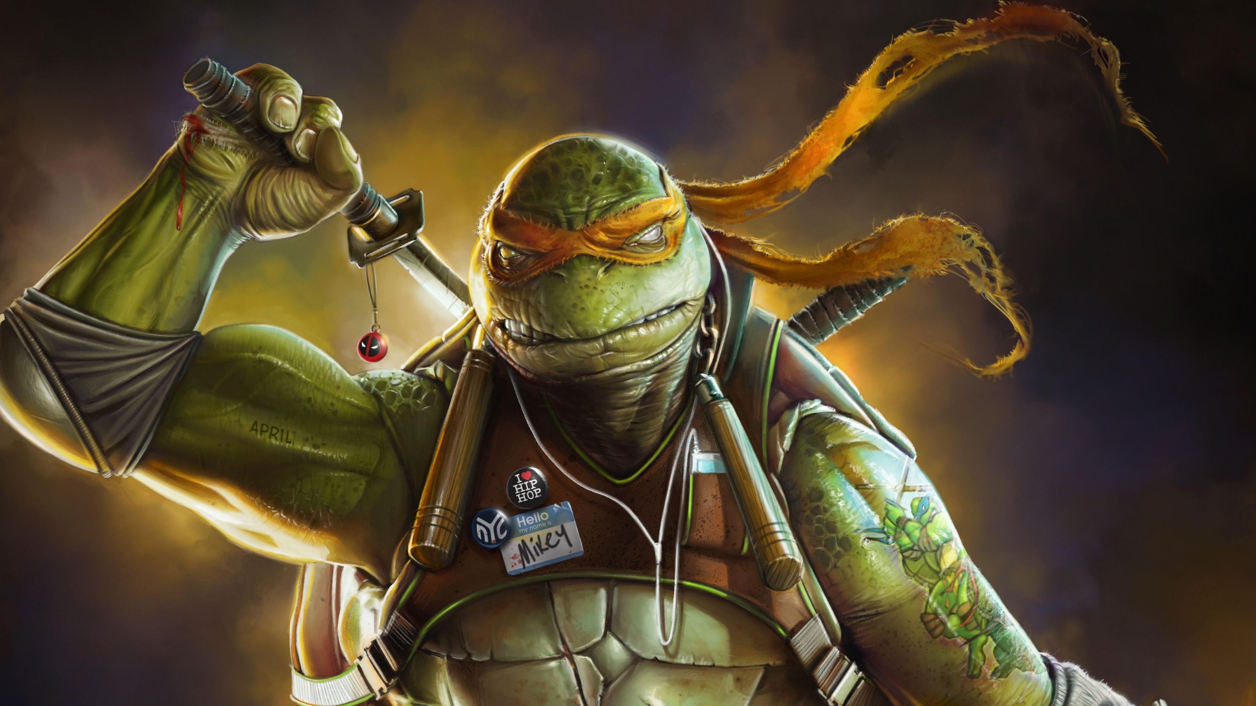 4380x2470 Ninja Turtle Art, HD Superheroes, 4k Wallpaper, Image, Background, Photo and Picture, Desktop