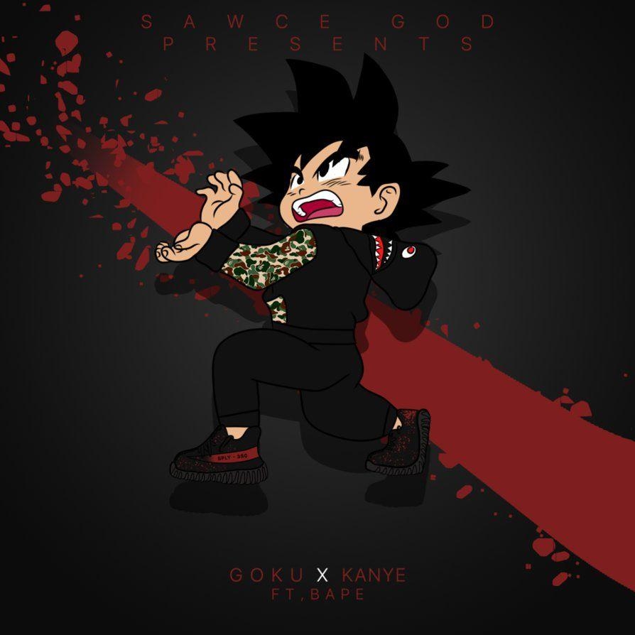 900x900 Supreme Bape Goku 1080x1080, Phone