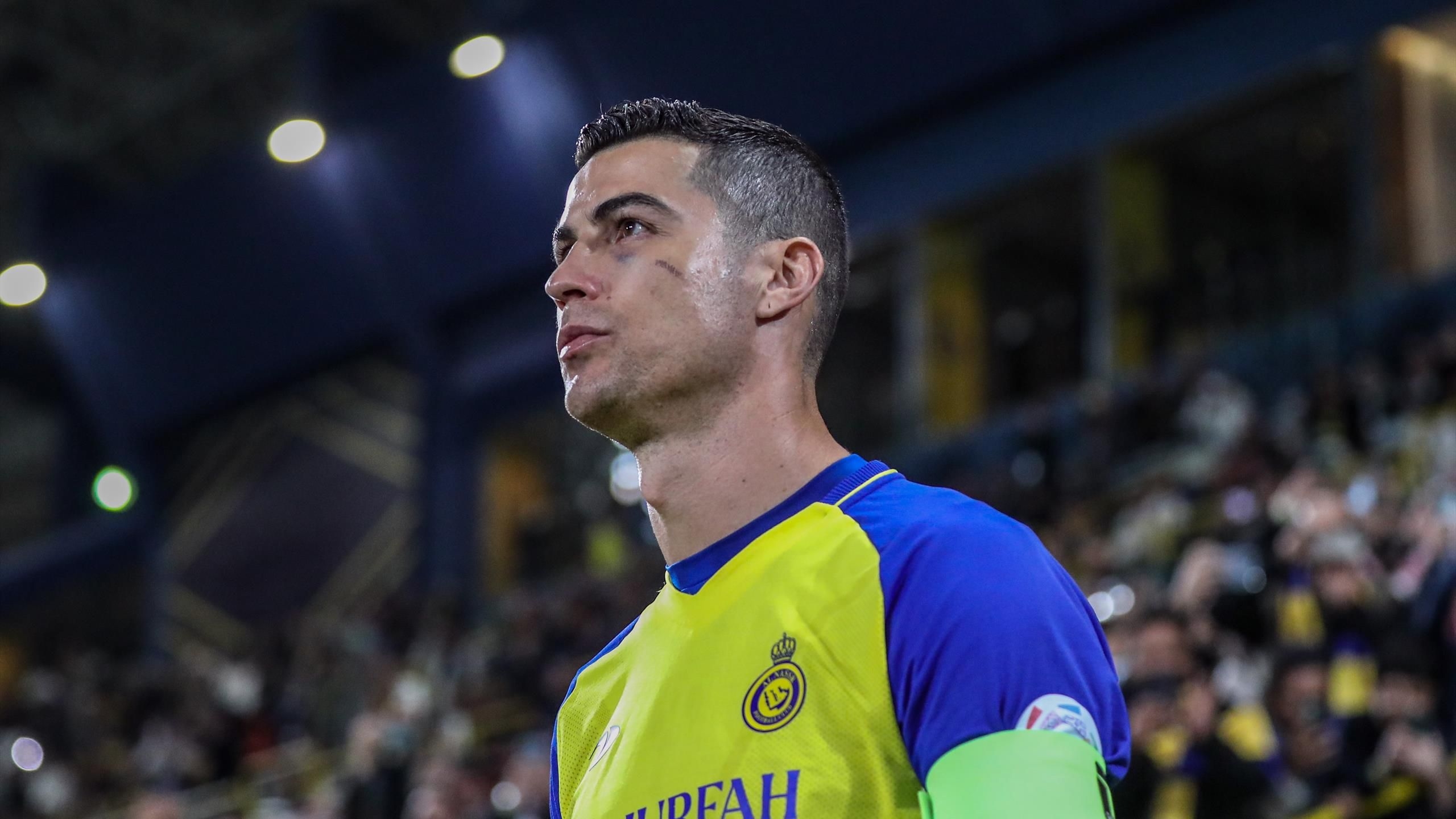 2560x1440 Cristiano Ronaldo wears captain's armband as Al Nassr win on striker's delayed debut, Desktop