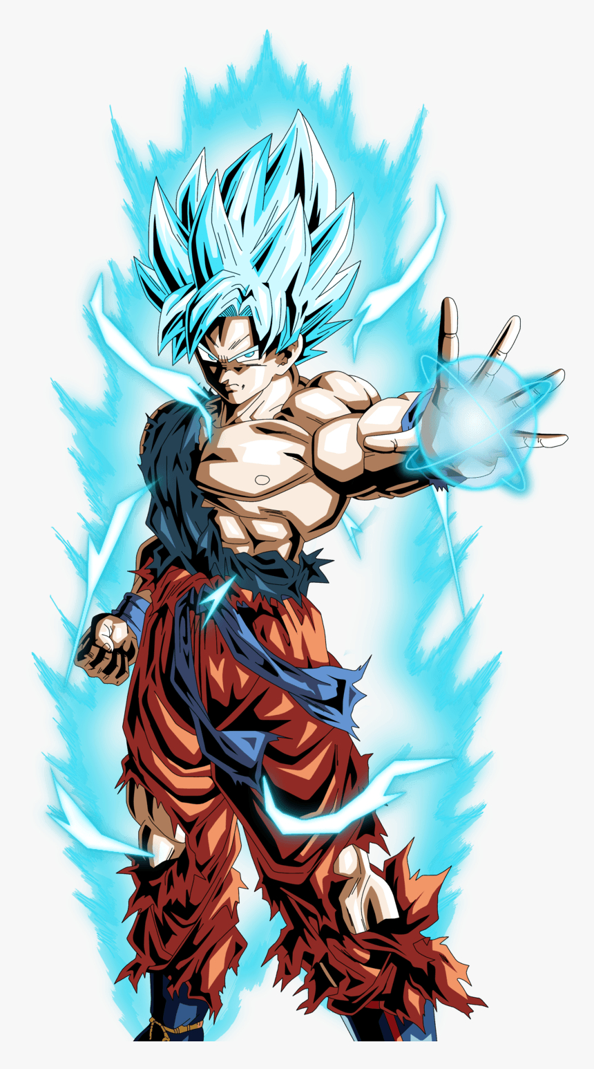 860x1550 Super Saiyan God Goku Wallpaper Goku Ssj Blue, HD Png Download, Phone