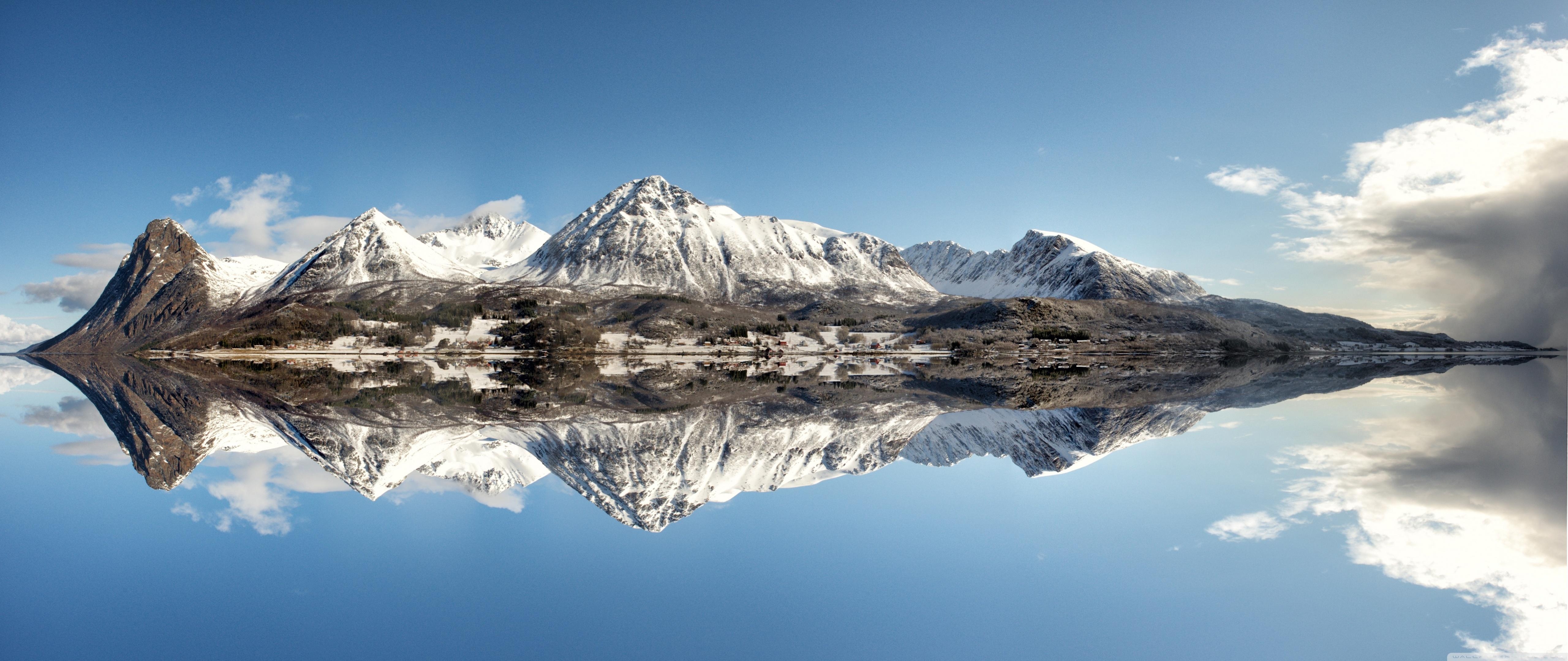 5120x2160 Norway Mountains ❤ 4K HD Desktop Wallpaper for 4K Ultra HD TV, Dual Screen