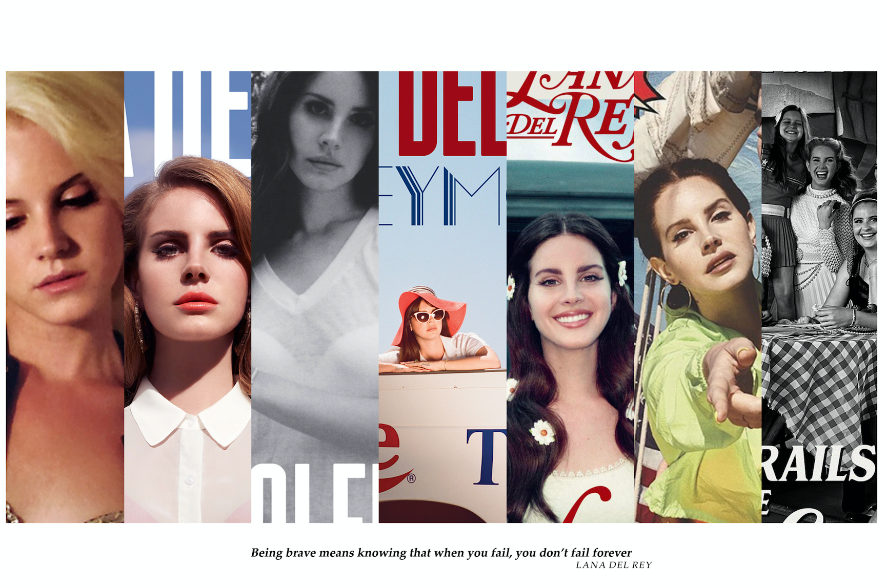 1730x1150 Lana Del Rey 'Album Collage' Landscape Poster, Desktop