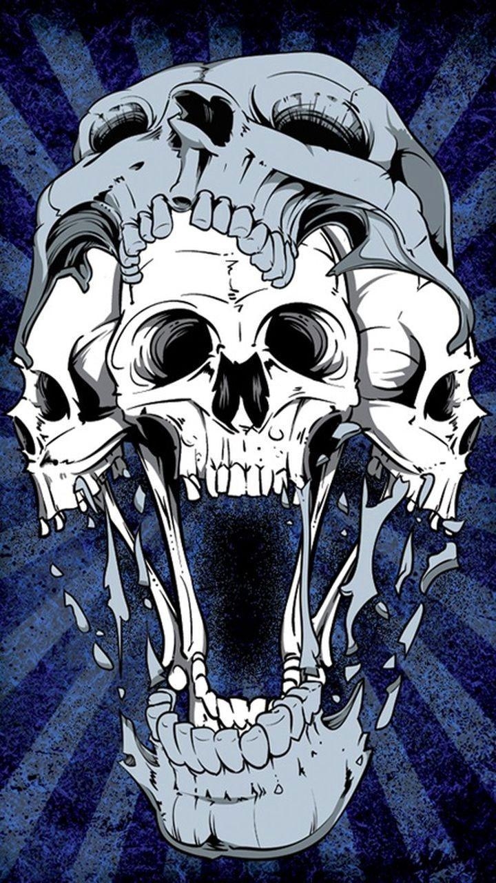 720x1280 Skull Wallpaper (4K Ultra HD) for Android, Phone