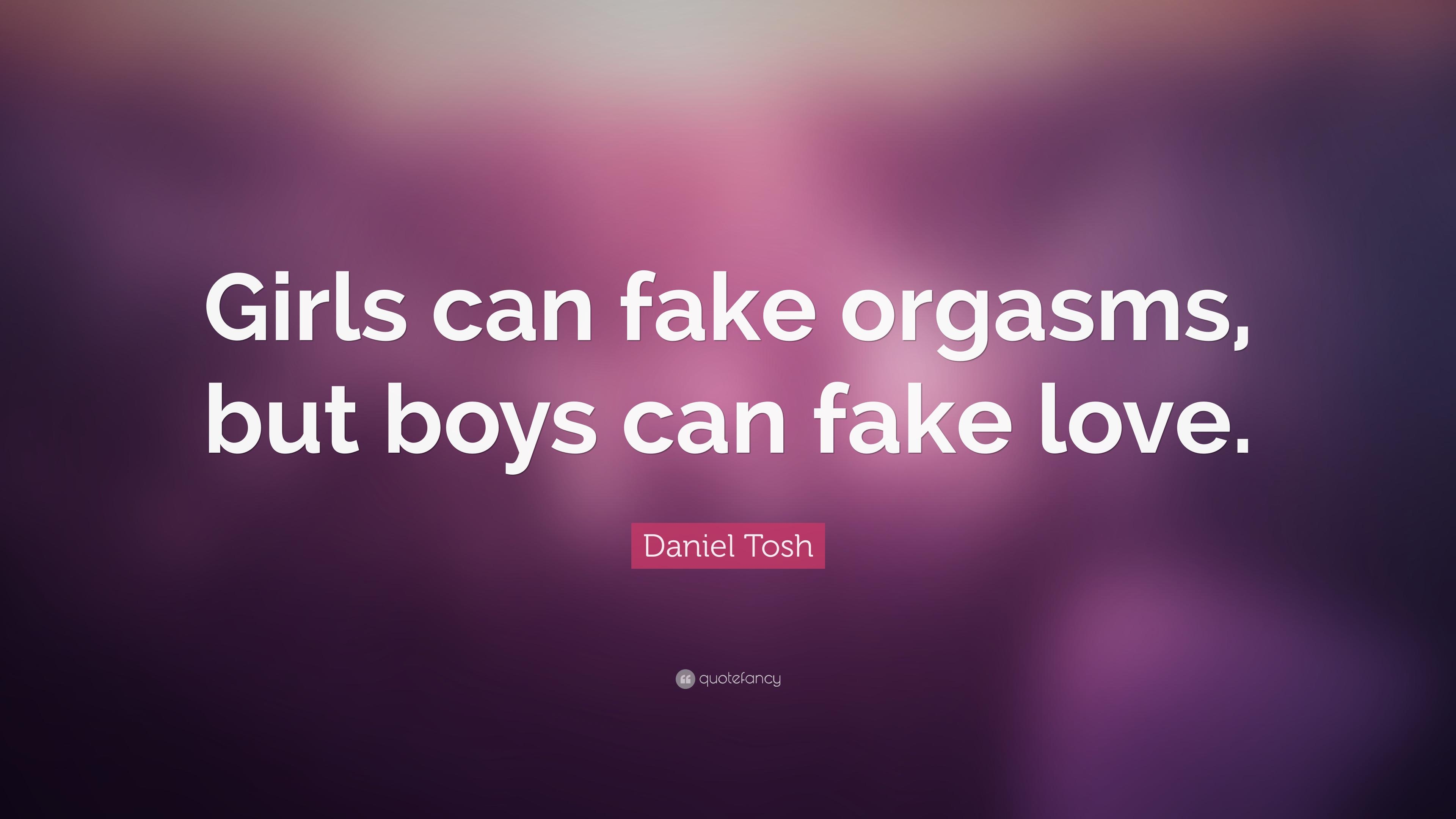 3840x2160 Daniel Tosh Quote: “Girls can fake orgasms, but boys can fake love, Desktop