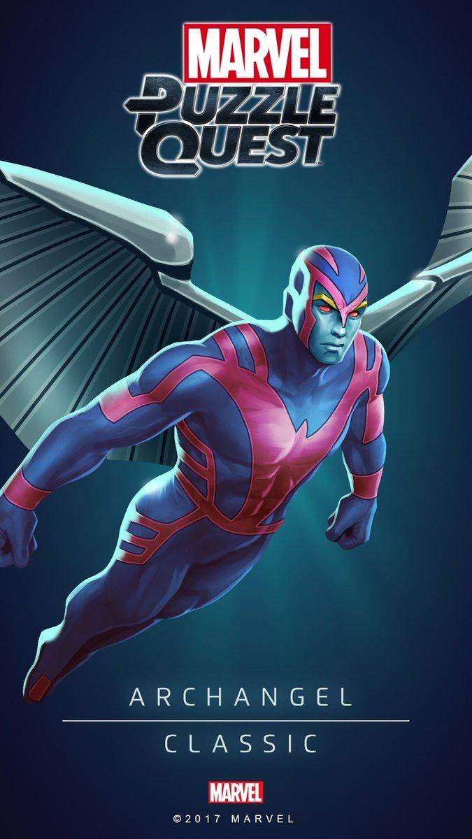 680x1200 Marvel Puzzle Quest Angel and Archangel wallpaper, Phone