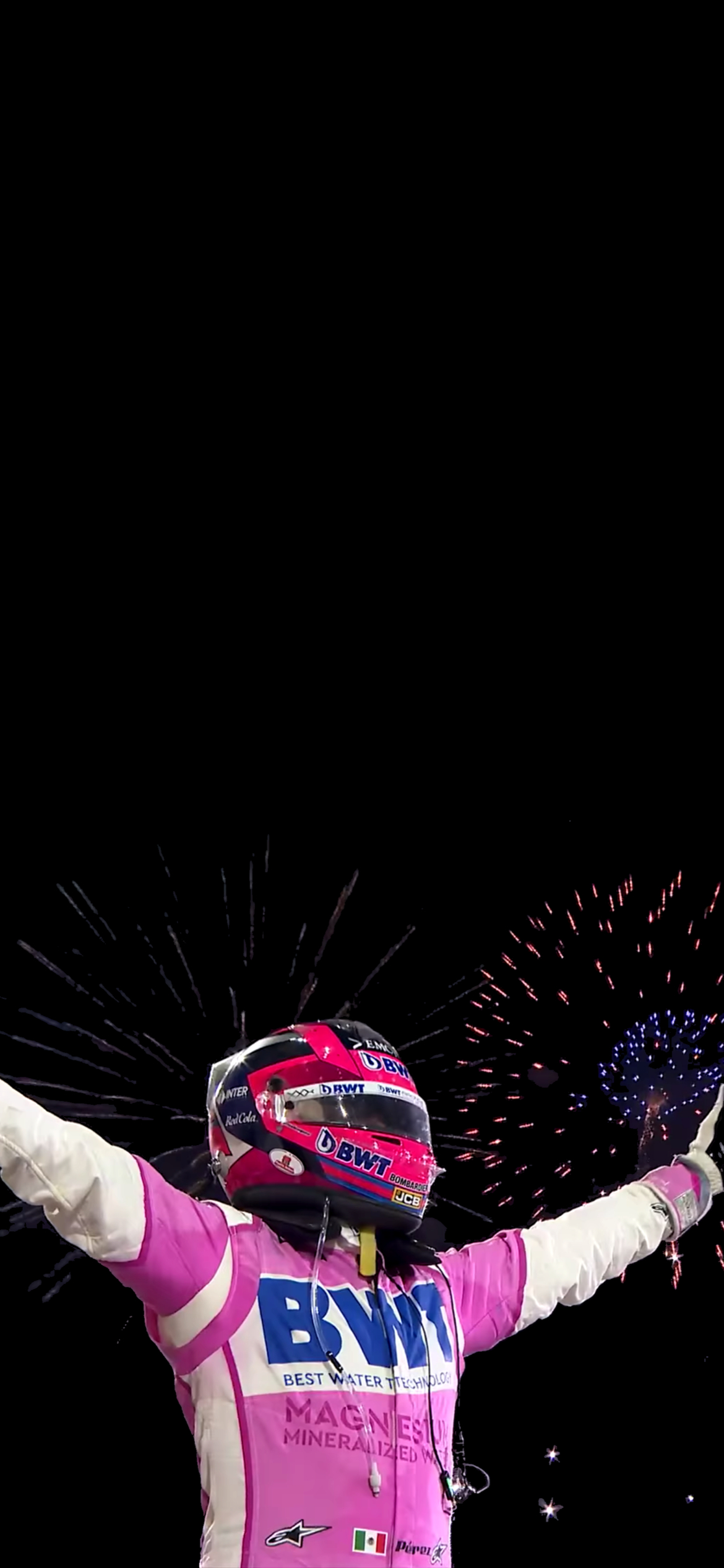 1170x2540 Sergio Perez OLED phone wallpaper to celebrate his first win, Phone