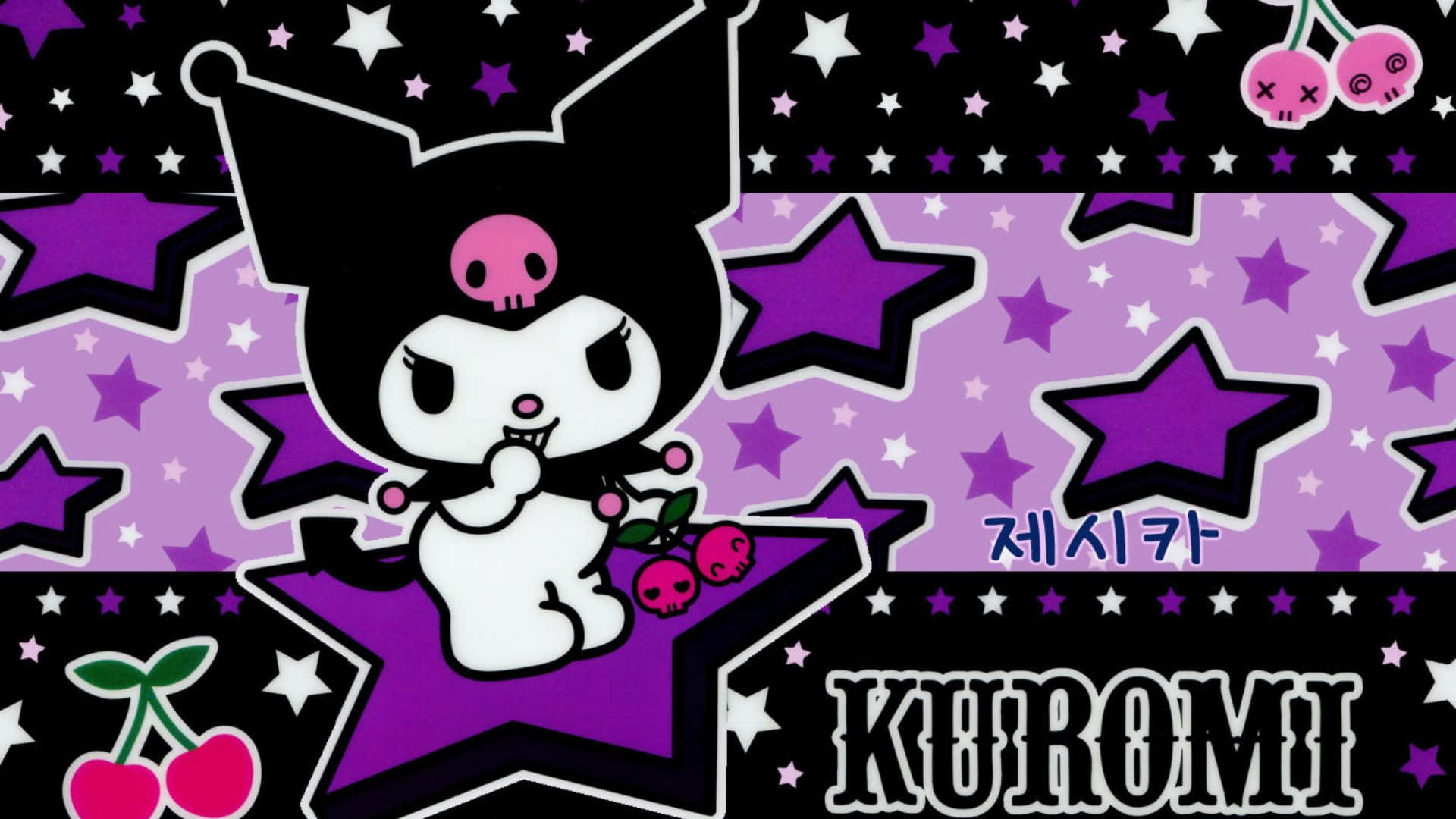 1920x1080 Kuromi Pattern Wallpaper, Desktop