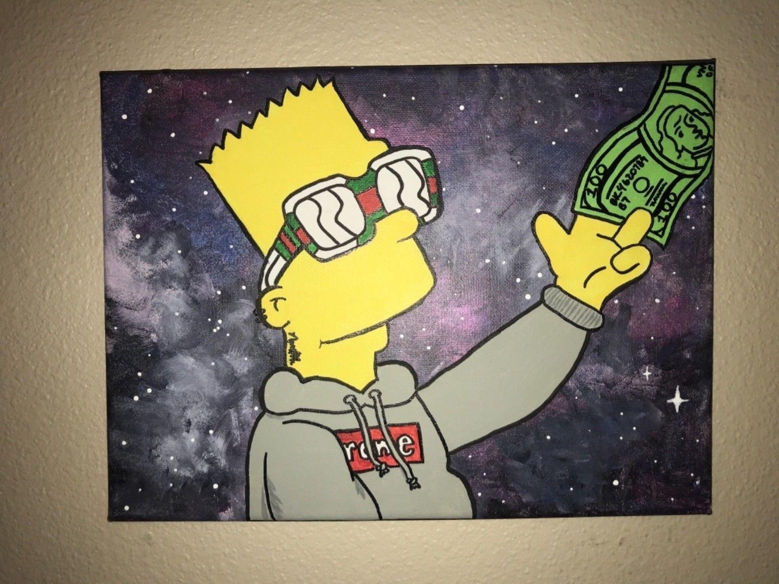 1600x1200 Bart Simpson Gangster Cartoon Characters Wallpaper, Desktop