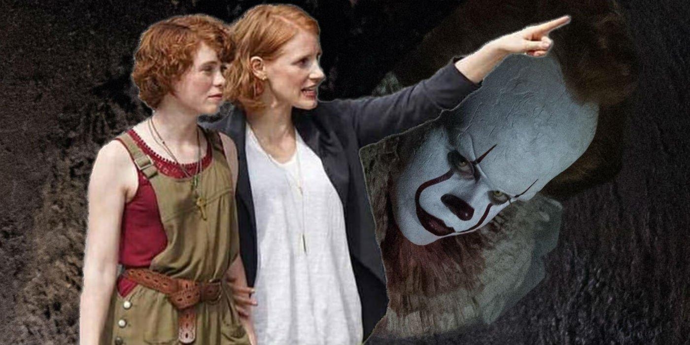 1400x700 IT Chapter 2 Set Photo Reveal Pennywise, Adult Losers & More, Dual Screen