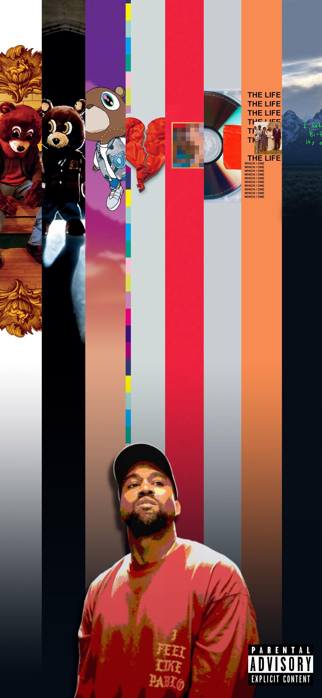 1130x2440 Kanye Album Cover Wallpaper, Phone