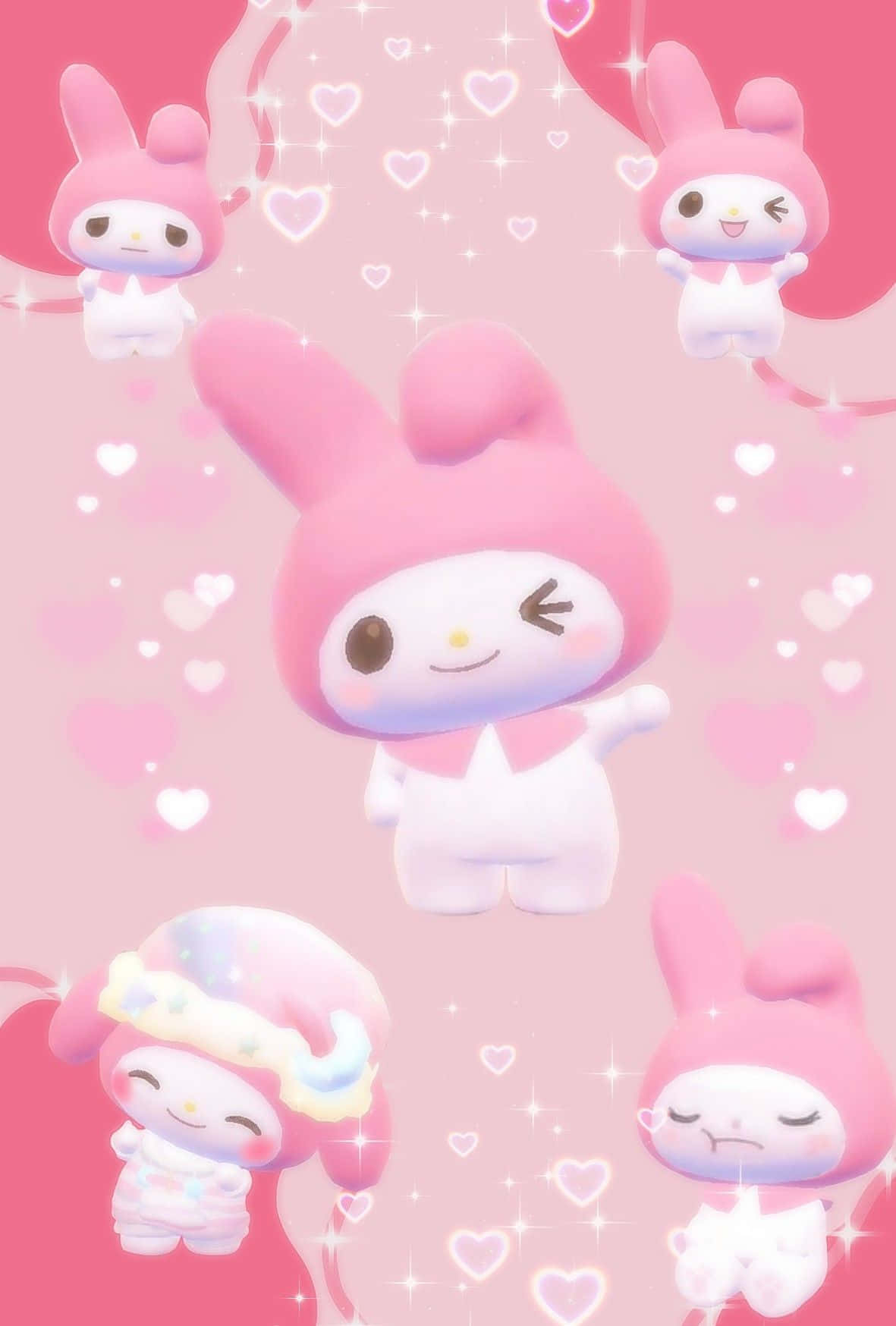 1190x1750 Download Enjoy the cute and cheeky demeanor of My Melody Wallpaper, Phone