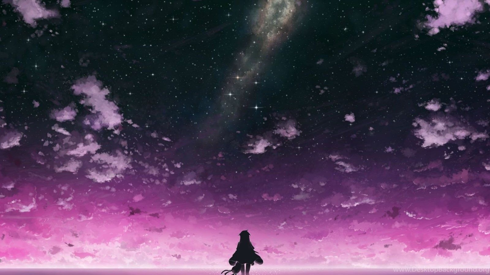 1600x900 Anime Purple Sky Computer Wallpaper, Desktop Background. Desktop Background, Desktop