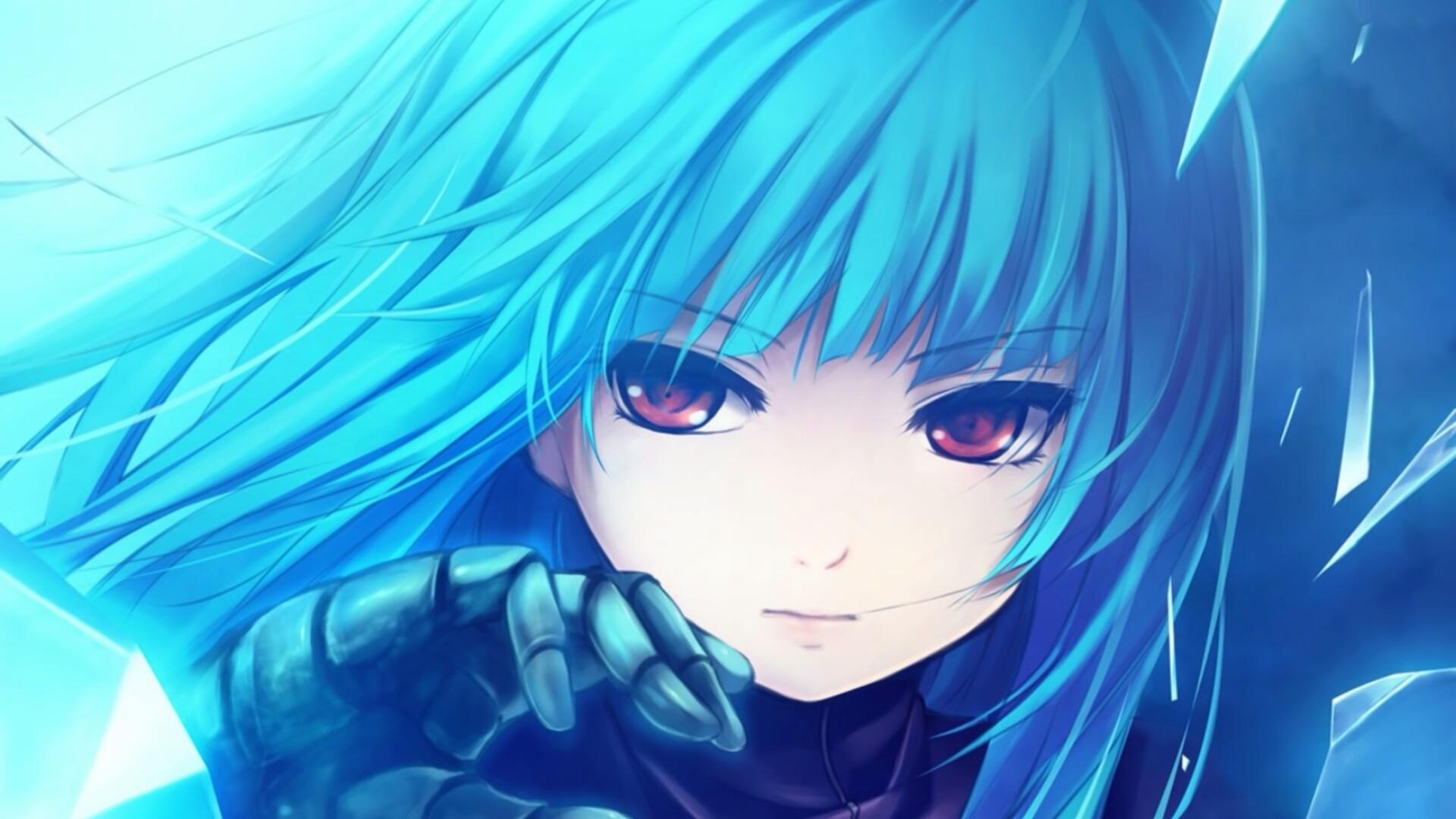 1920x1080 Blue Hair Anime Girl HD Wallpaper. Wallpaper Studio 10, Desktop