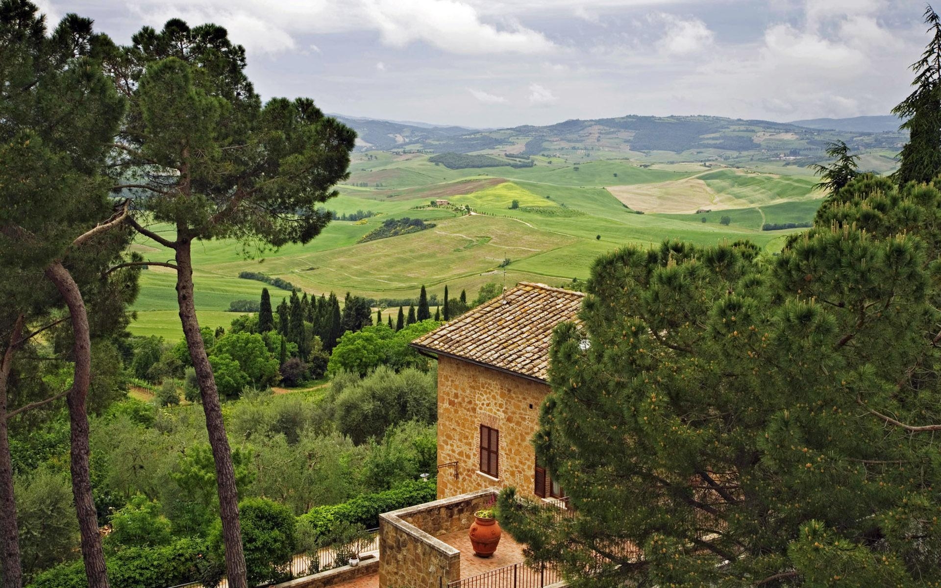 1920x1200 Tuscan Countryside Wallpaper Desktop, Desktop