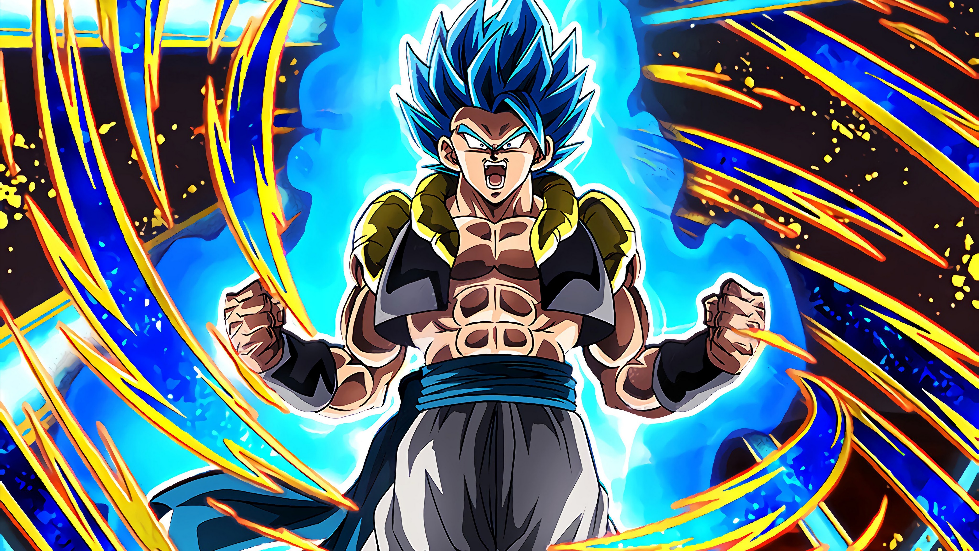 4100x2310 Gogeta Super Saiyan Blue Dragon Ball Super: Broly 4K Wallpaper, Desktop