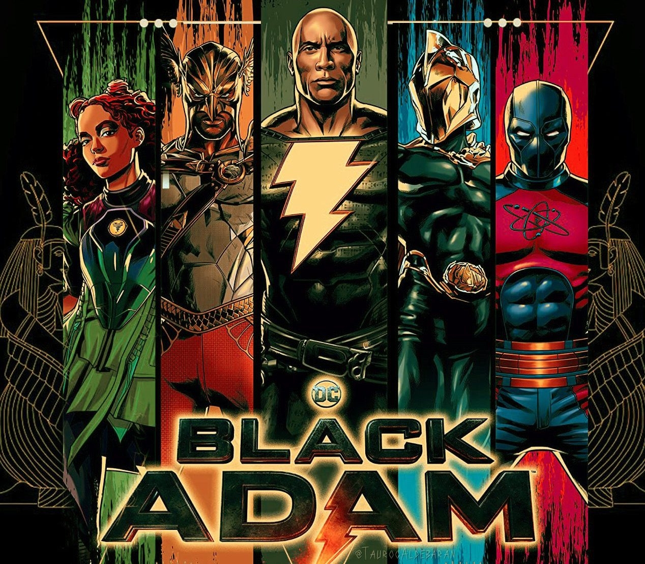 1270x1110 Black Adam New Posters Black Adam and the JSA!, Desktop