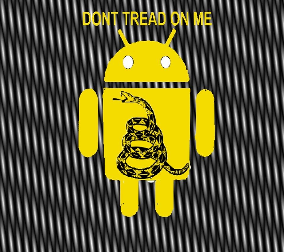 960x860 Photo Android Don't Tread On Me Steel in the album Political, Desktop