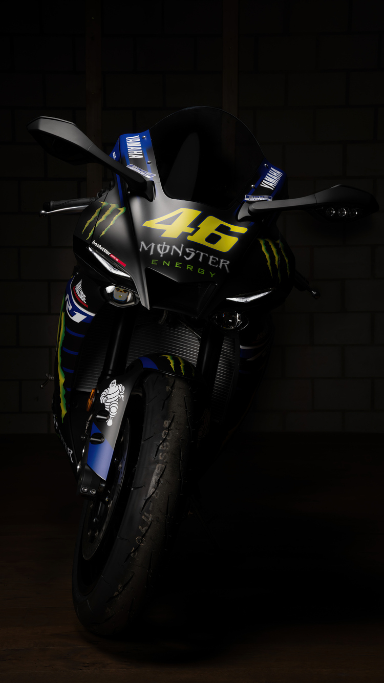 750x1340 Yamaha R1 Valentino Rossi Bike, Phone