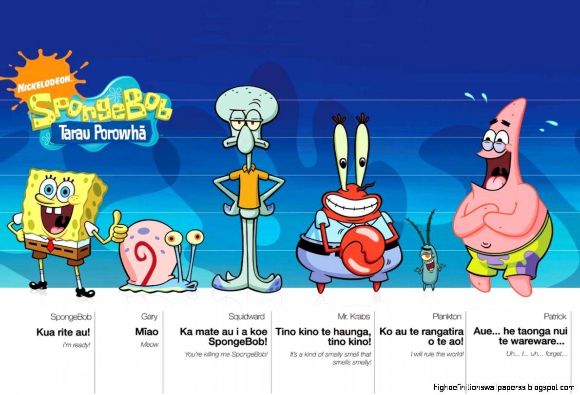 1190x810 Spongebob Gary Squidward Mr Krab Plankton And Patrick HD. High, Desktop