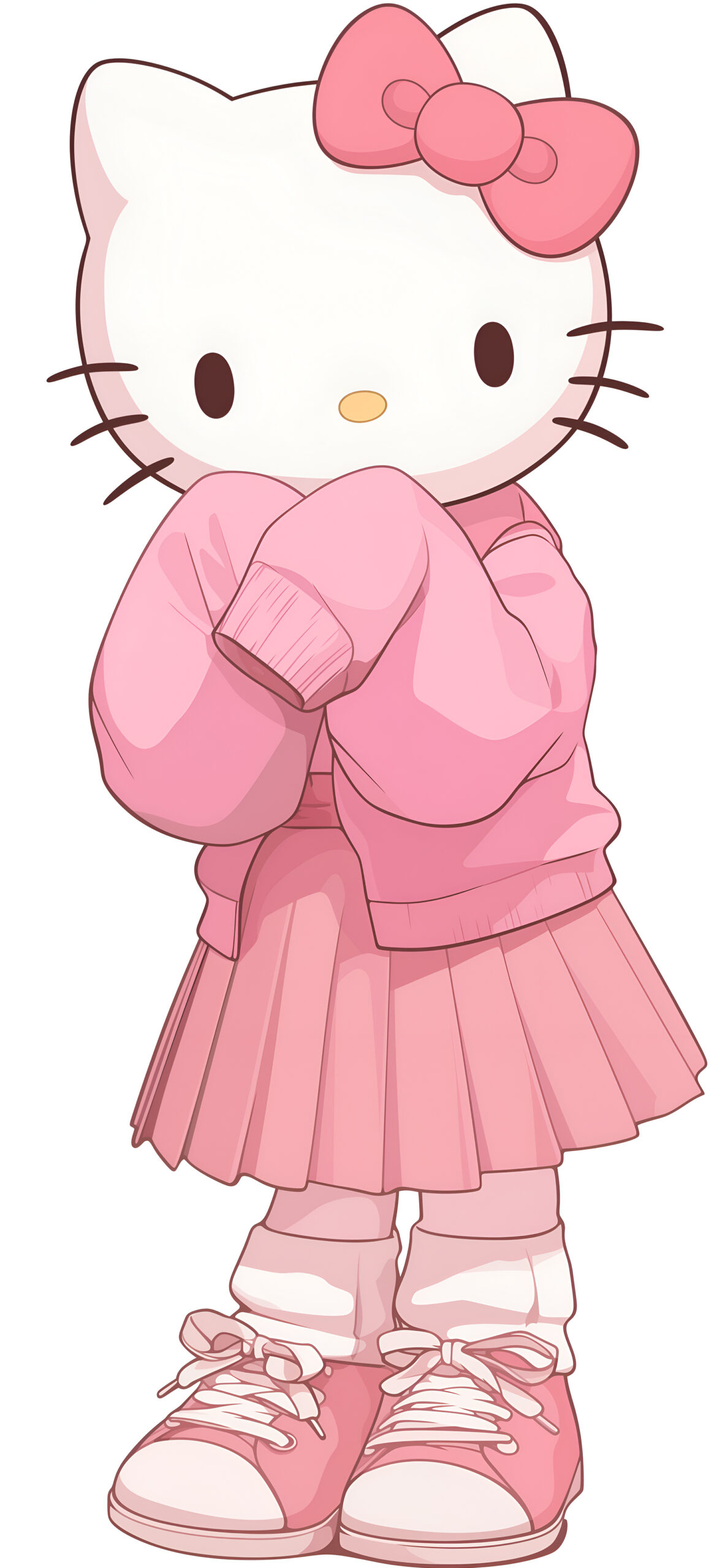 1190x2560 Hello Kitty Preppy Style Wallpaper, Phone