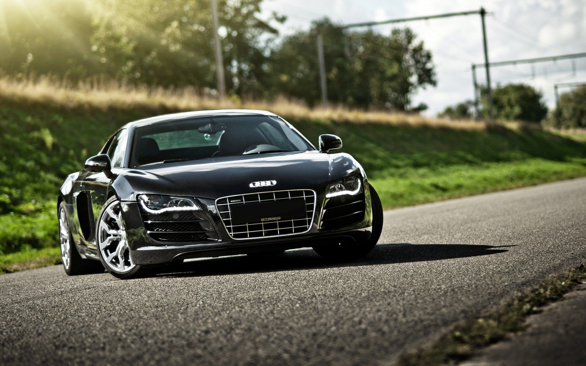 1920x1200 Audi R8 Black Wallpaper 1920×1200, Desktop